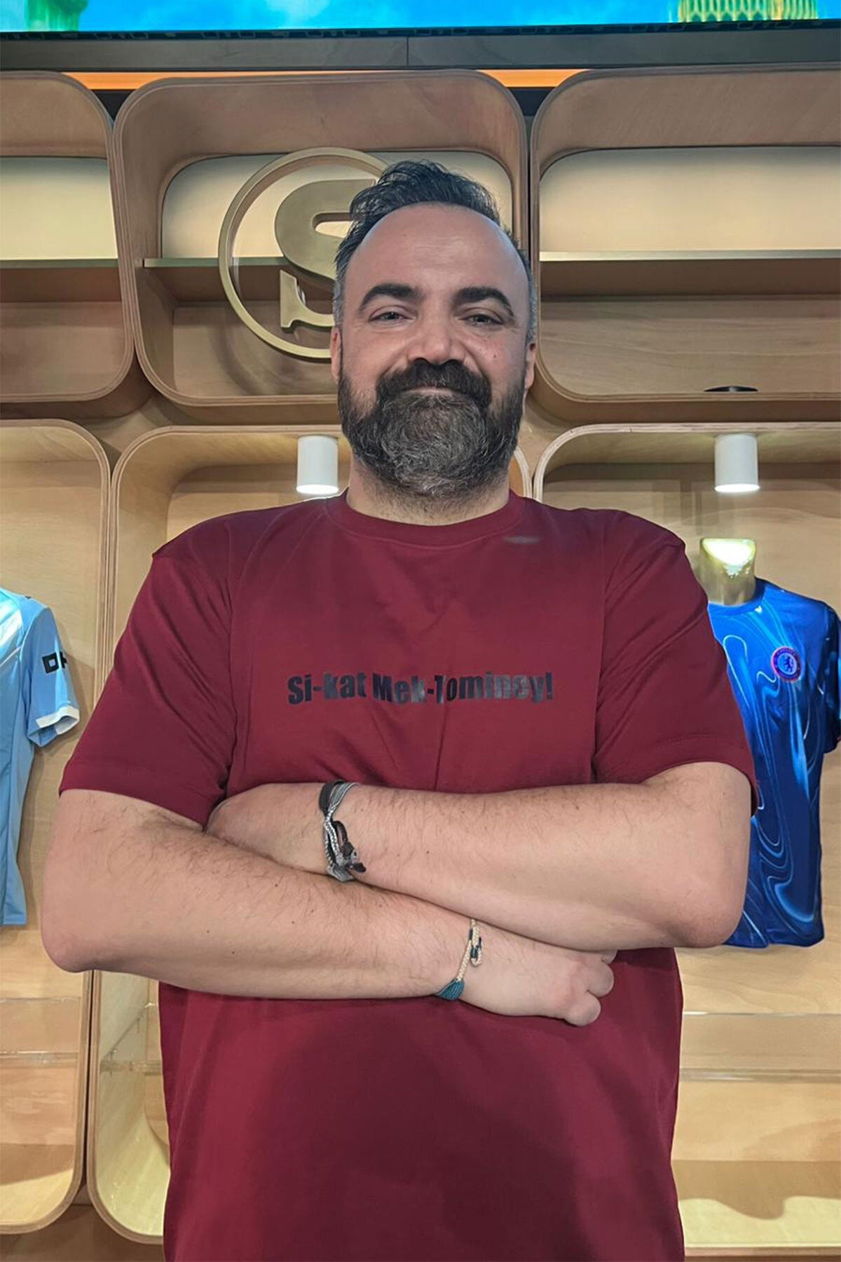 Si-kat Mek-Tominey! Premium T-shirt - Bordo