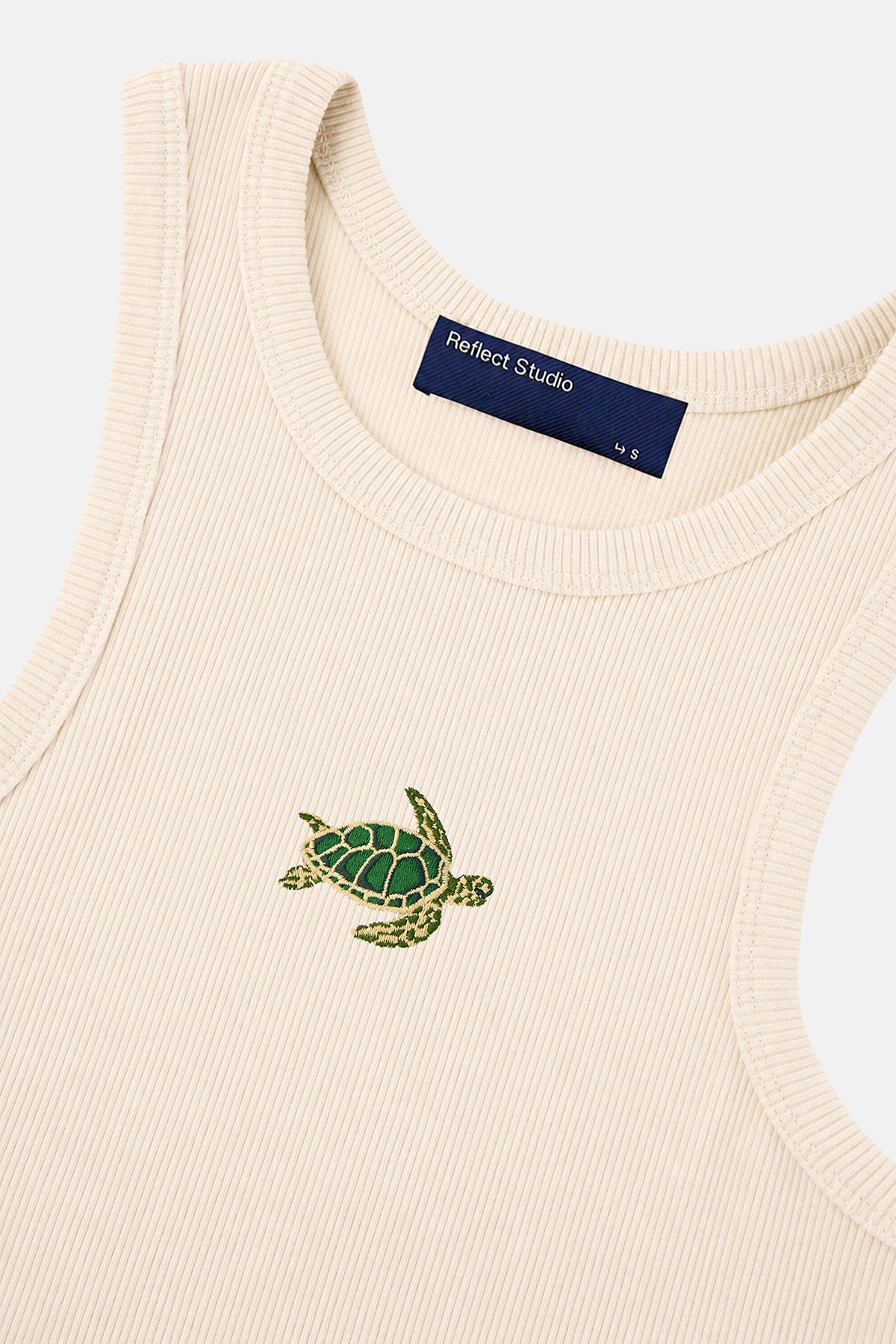 Caretta Ribana Halter Yaka Atlet - Ekru