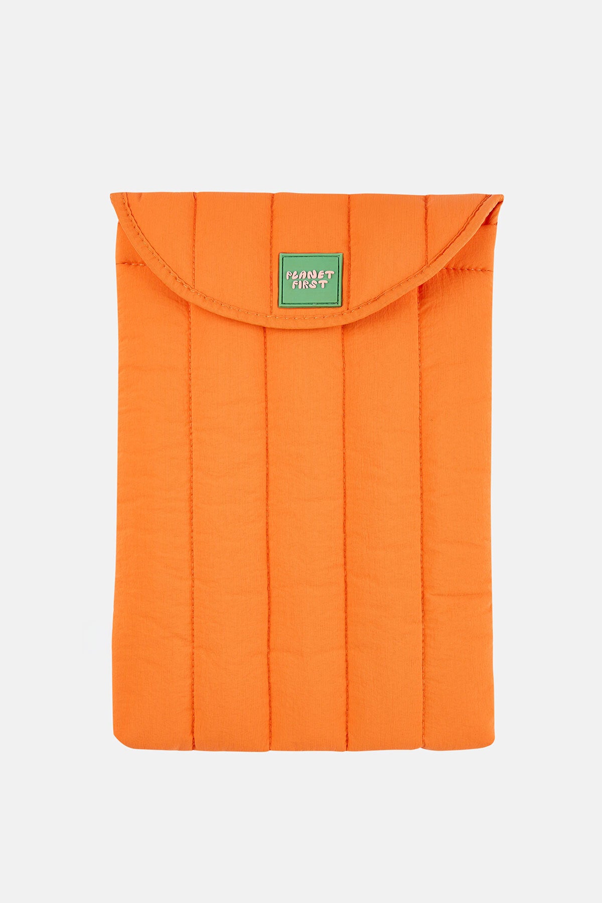 Planet First Puffer Laptop Case - Turuncu