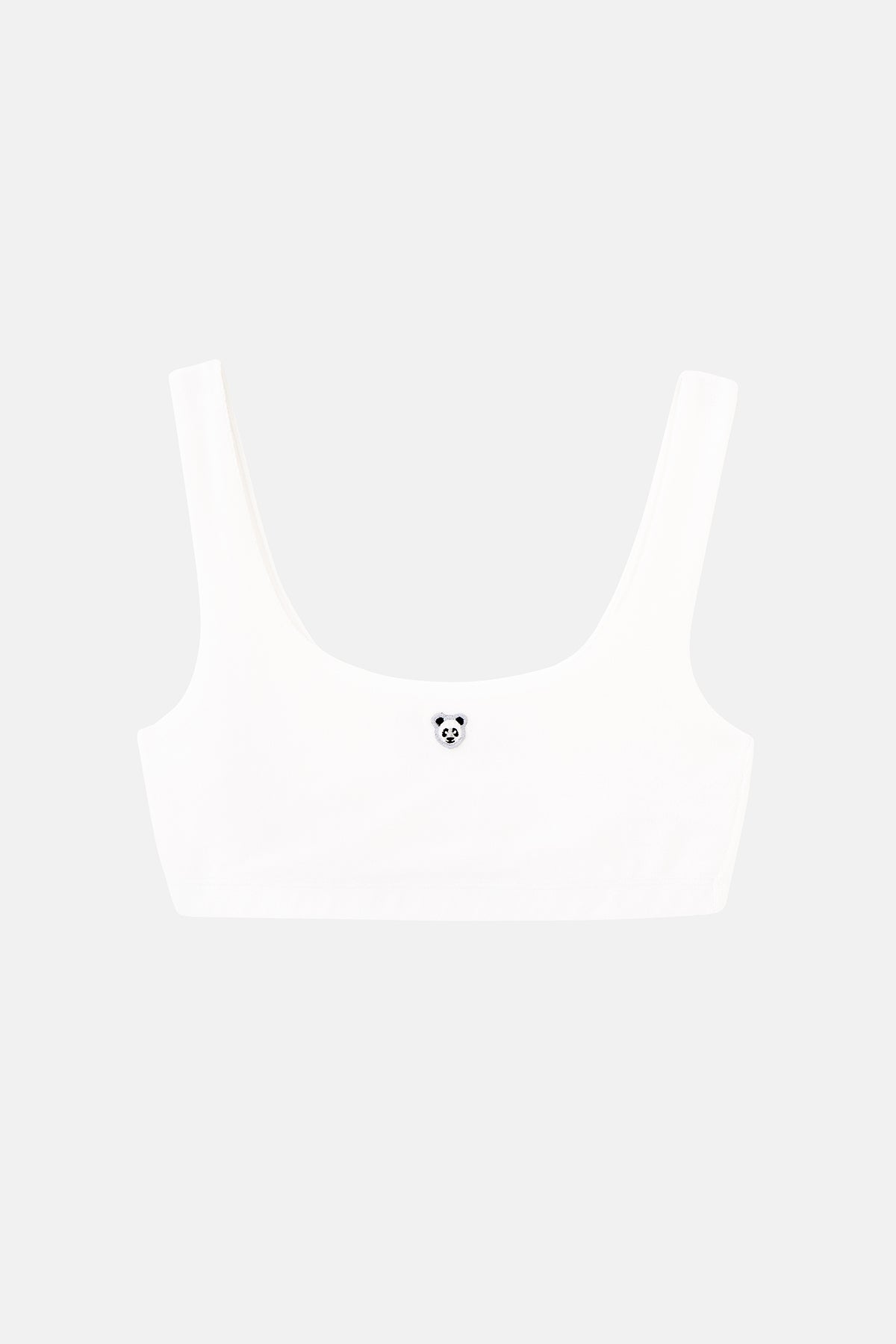 Panda Terry Bra - Beyaz