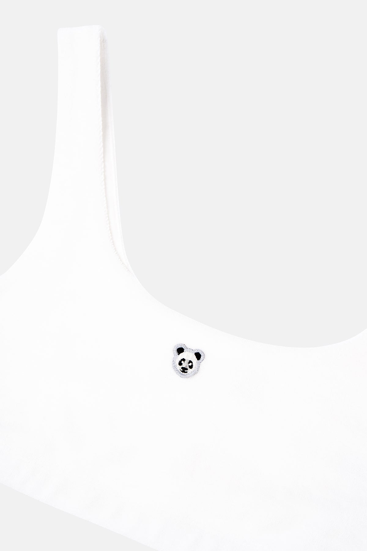 Panda Terry Bra - Beyaz