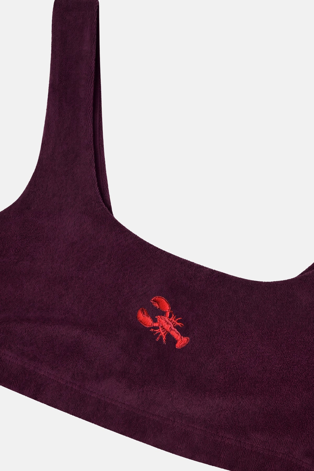 Istakoz Terry Bra - Bordo