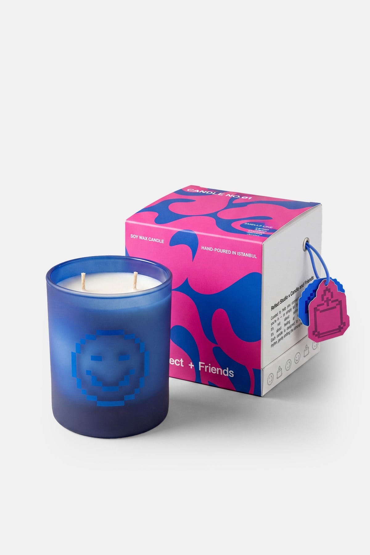 Candle No.01 Medium - Mavi