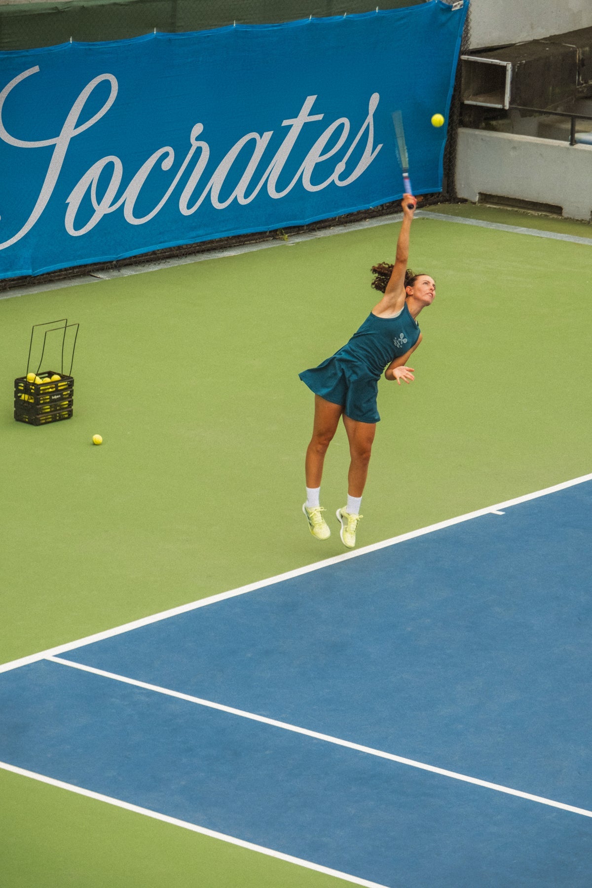 Socrates Tennis Club Premium Elbise - Petrol Yeşili