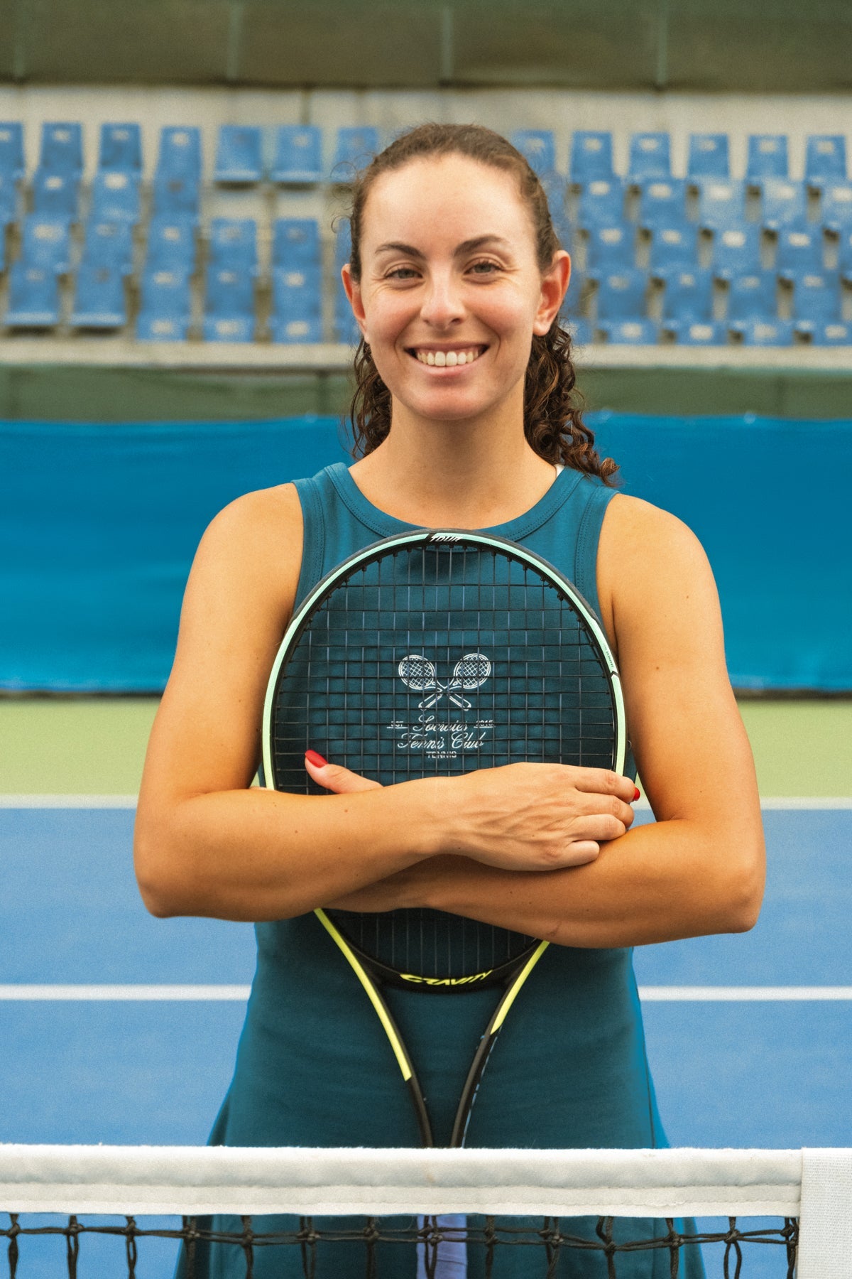 Socrates Tennis Club Premium Elbise - Petrol Yeşili