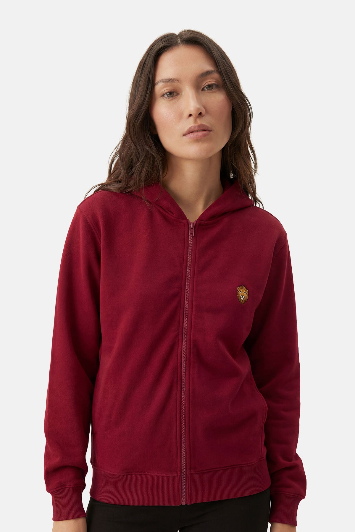 Aslan SuperSoft Full Zip Hoodie - Bordo