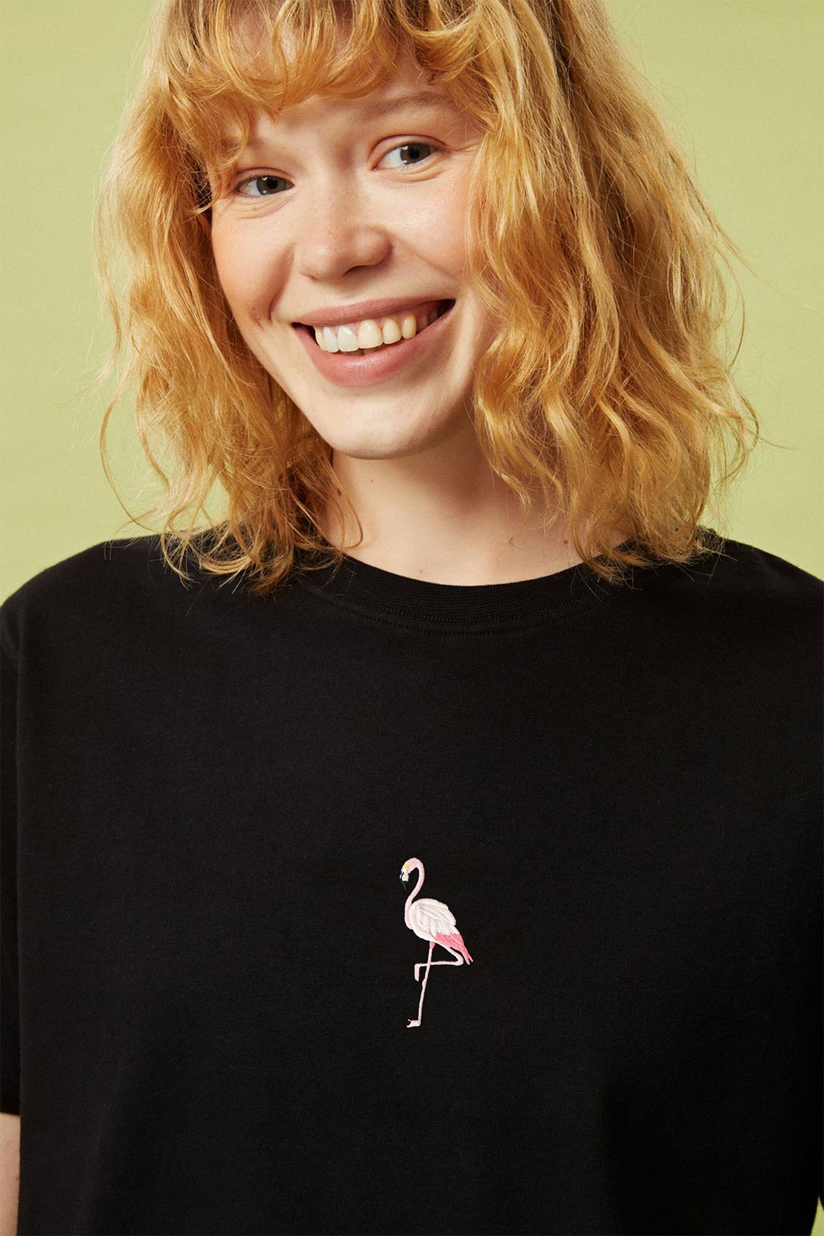 Flamingo Premium T-Shirt - Siyah