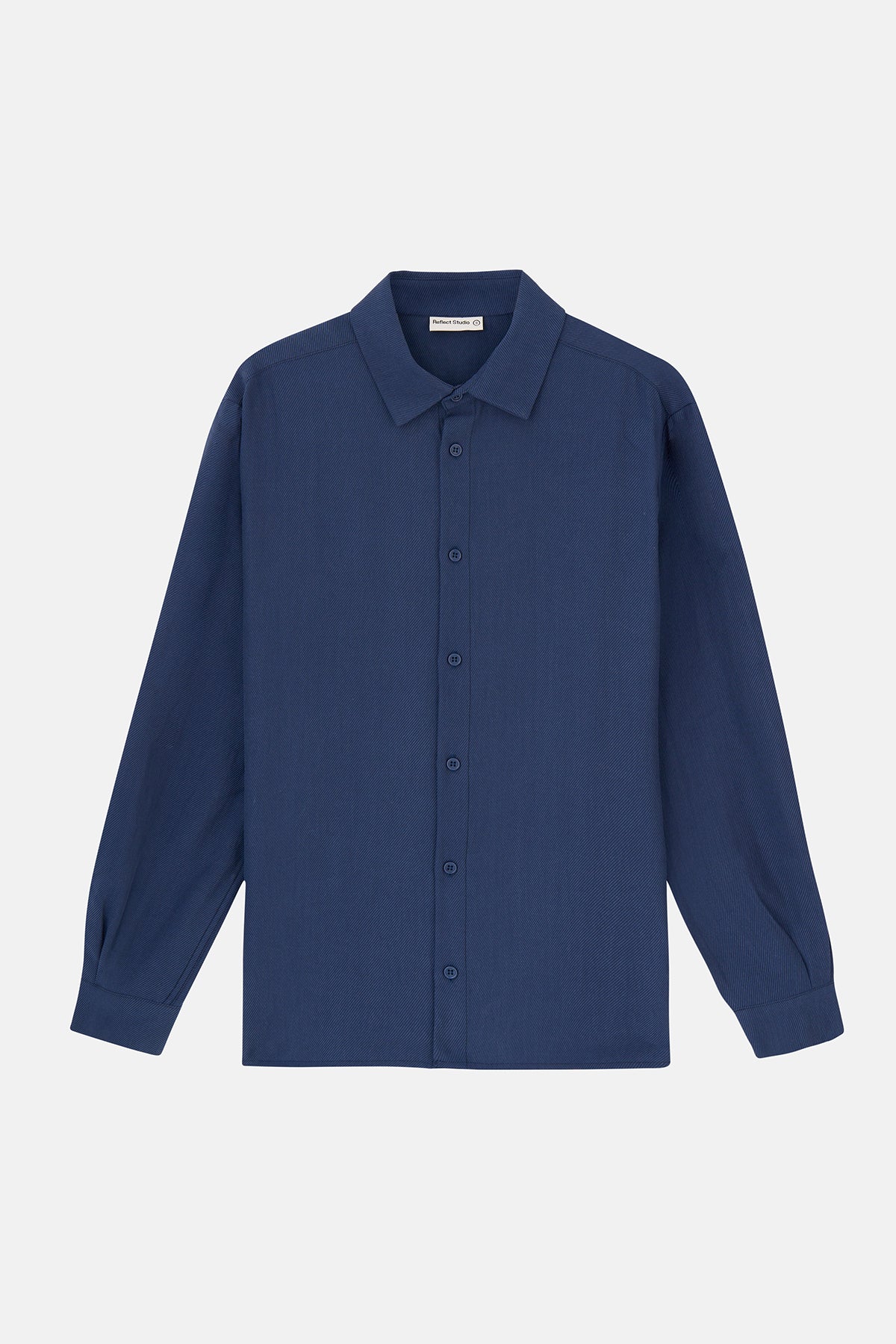 Basic TENCEL™ Uzunkollu Gömlek - Lacivert