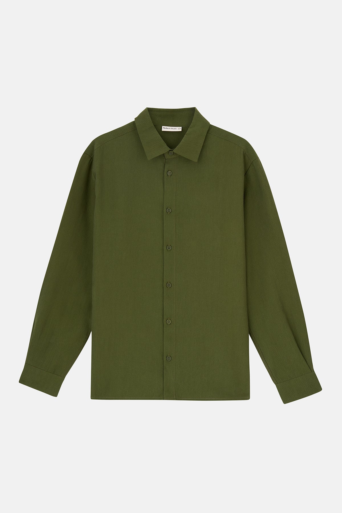 Basic TENCEL™ Uzunkollu Gömlek - Haki