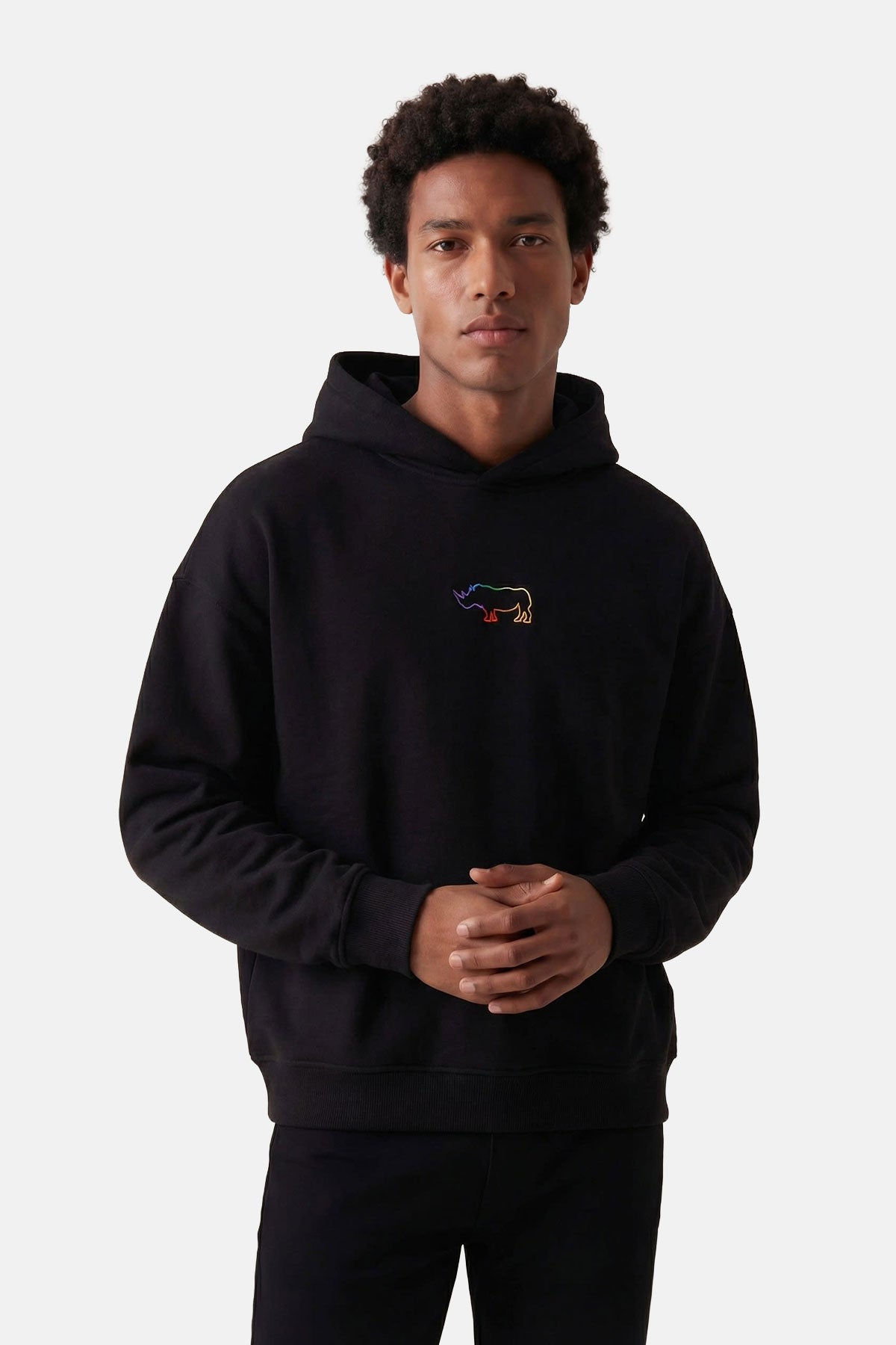 Gergedan SuperSoft Hoodie - Siyah