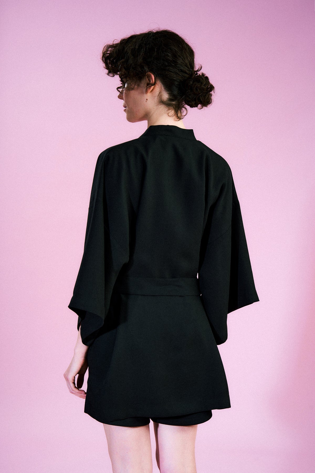 Mercan Yılanı TENCEL™ Kimono - Siyah