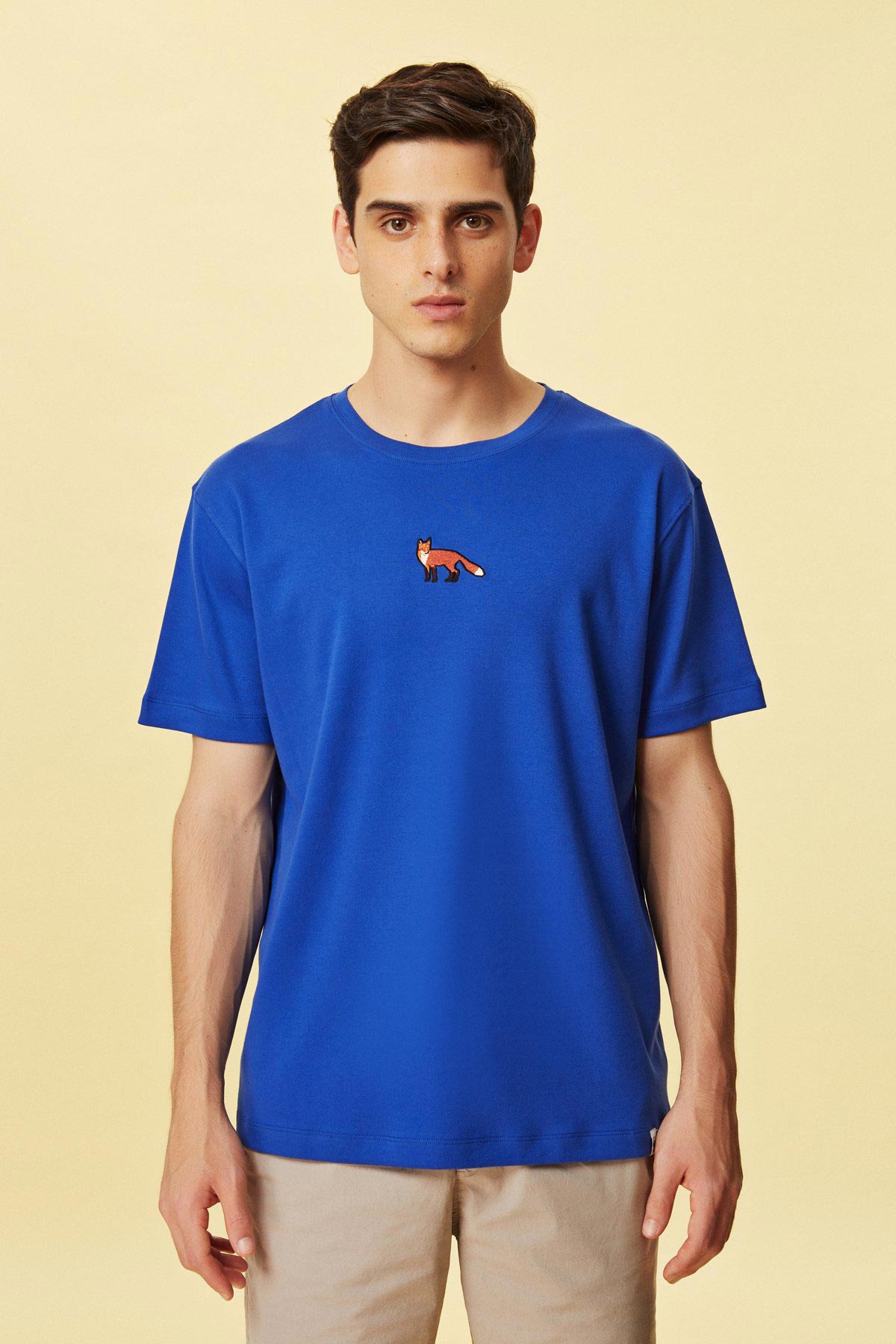 Kızıl Tilki Premium T-Shirt - Saks Mavi