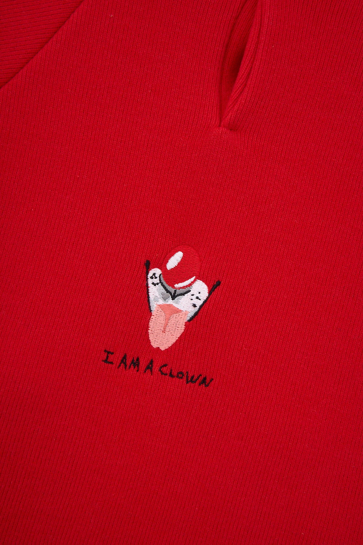 Clown SuperSoft Köpek Hoodie - Kırmızı