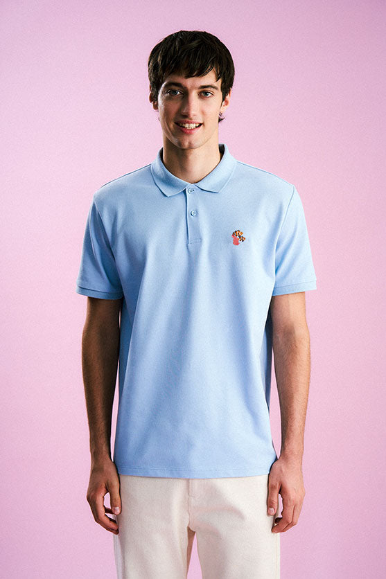 Palyaço Balığı Polo Yaka T-Shirt - Mavi