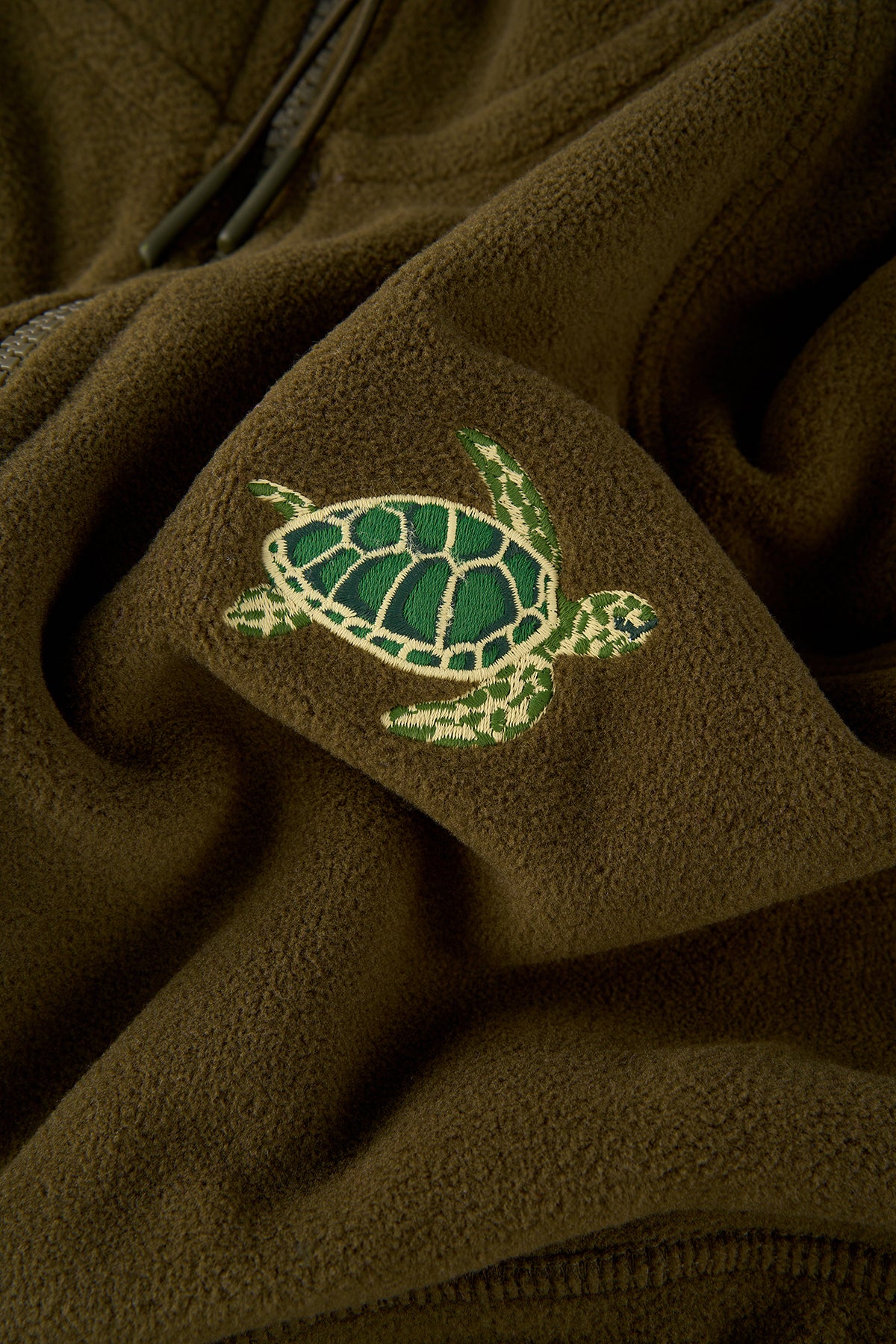 Caretta Yarım Fermuarlı Polar - Haki