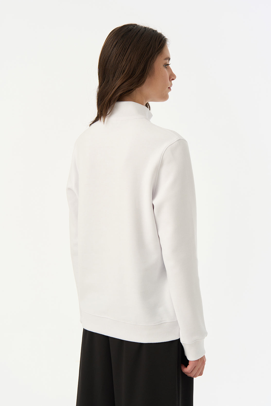 Socrates SuperSoft Quarter-Zip Sweatshirt - Beyaz