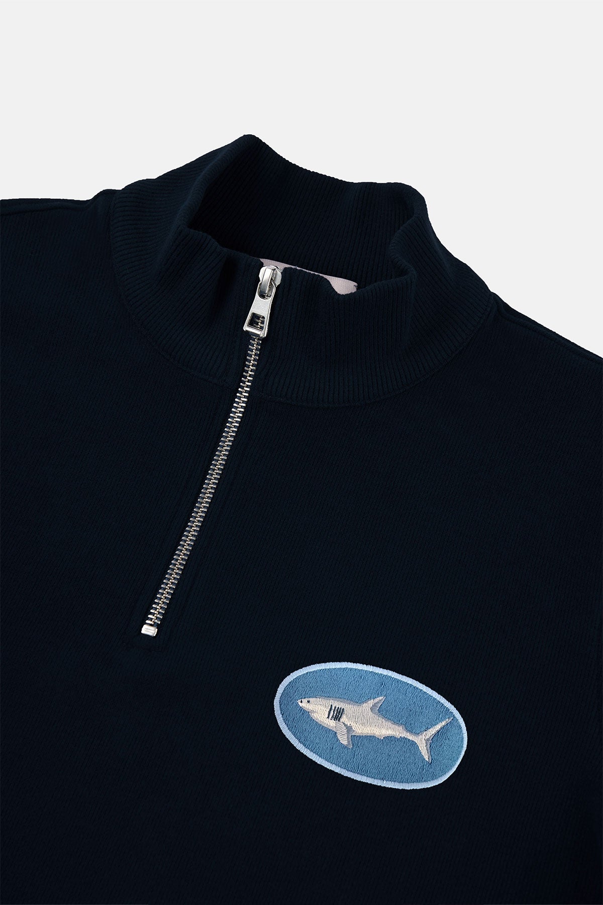 Büyük Beyaz Köpekbalığı SuperSoft Quarter-Zip Sweatshirt - Lacivert