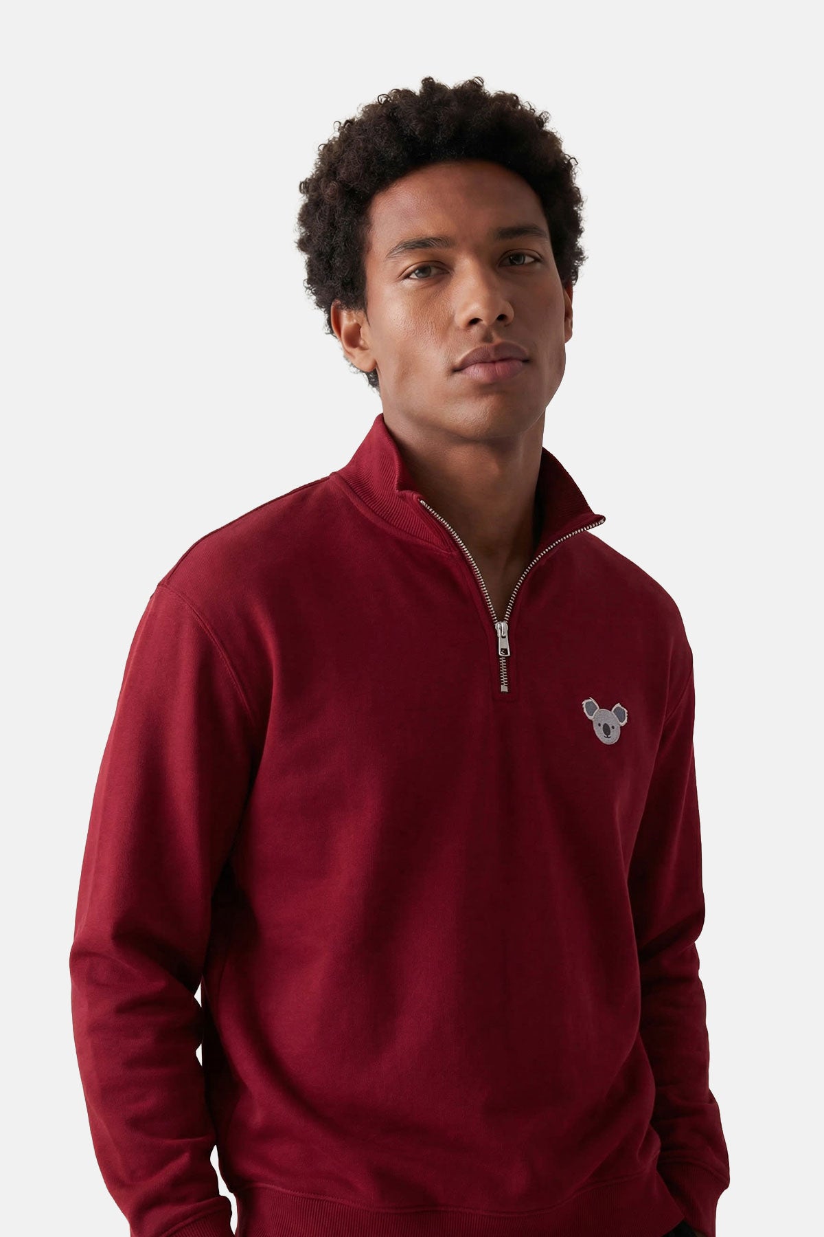 Koala SuperSoft Quarter-Zip Sweatshirt - Bordo