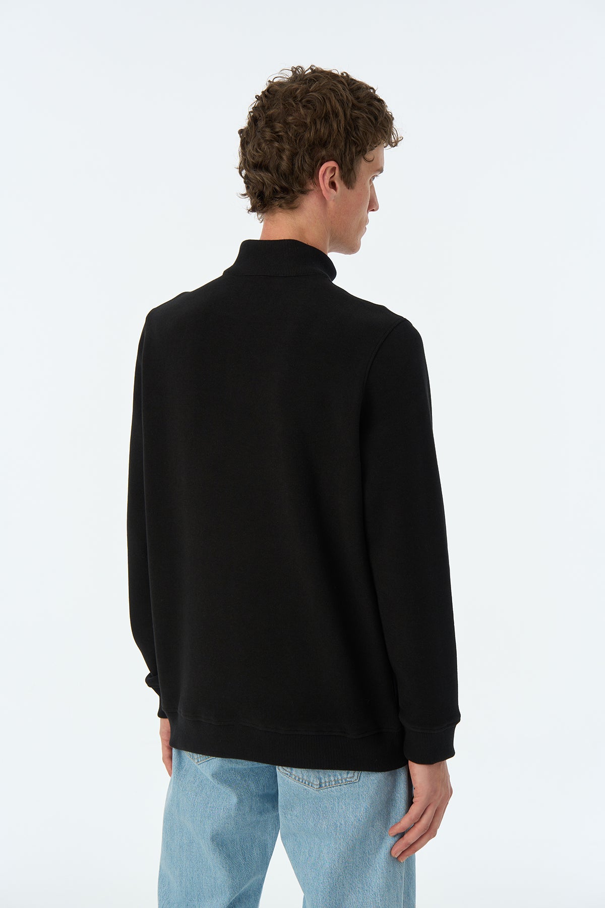 İmparator Penguen SuperSoft Quarter-Zip Sweatshirt - Siyah