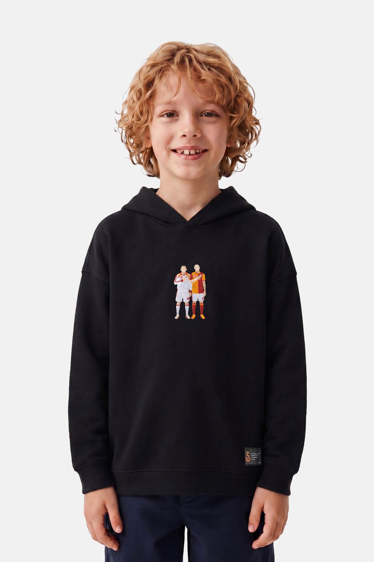 Hagi & Icardi SuperSoft Çocuk Hoodie - Siyah