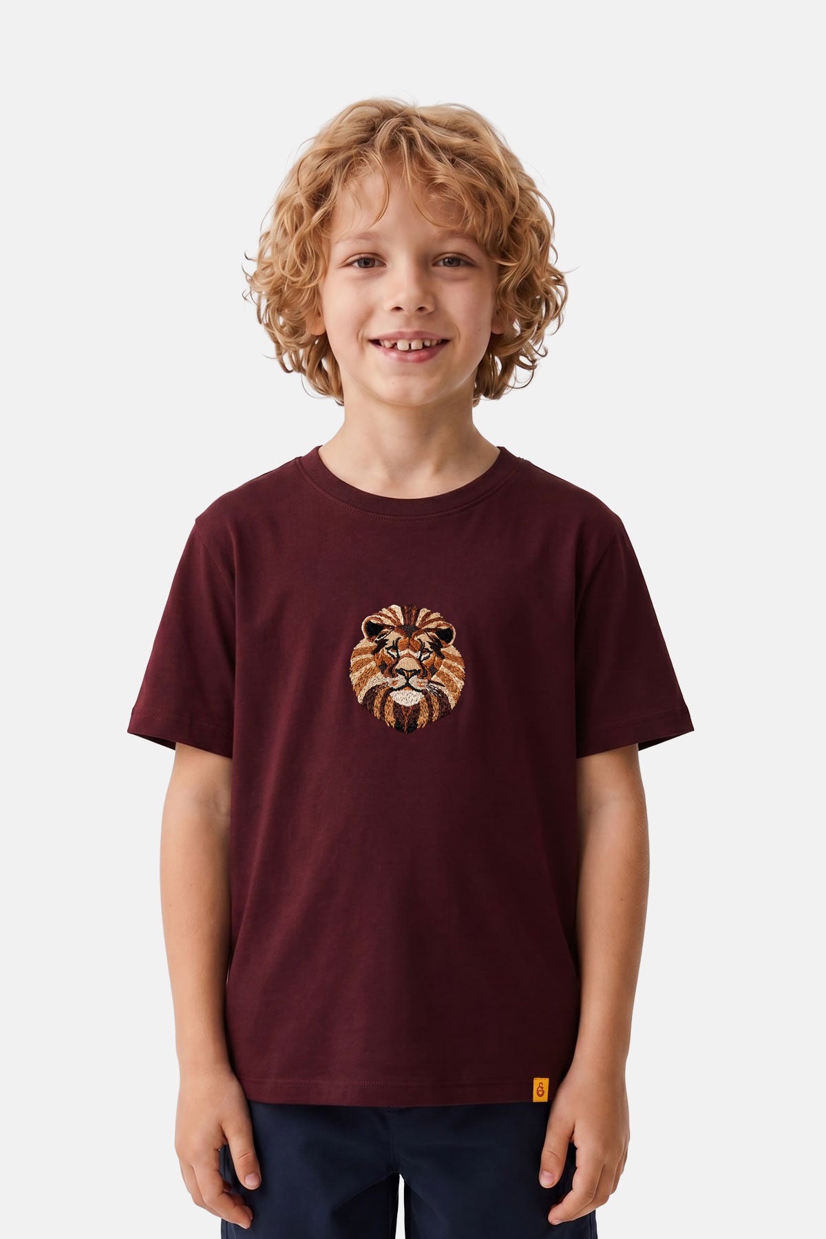 Aslan Premium Çocuk T-shirt - Bordo