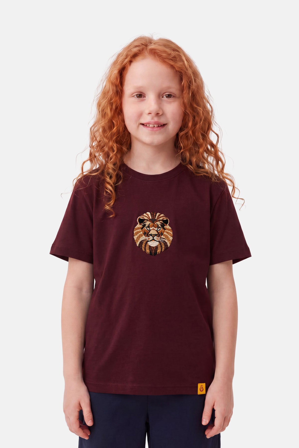Aslan Premium Çocuk T-shirt - Bordo