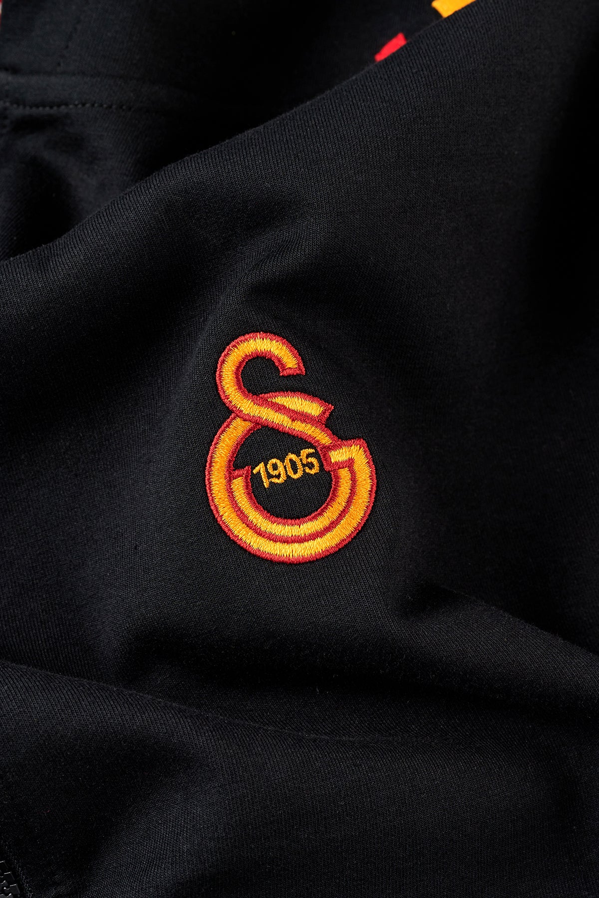 Galatasaray 1905 Fermuarlı Hoodie - Siyah