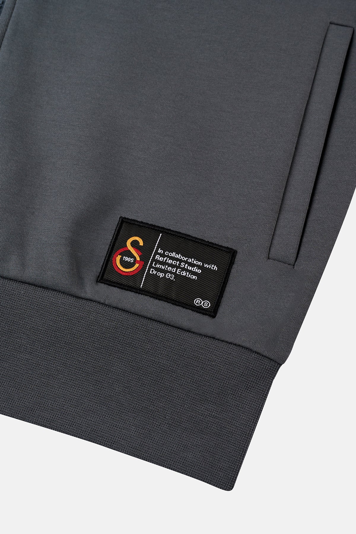 Galatasaray 1905 Fermuarlı Sweatshirt - Antrasit