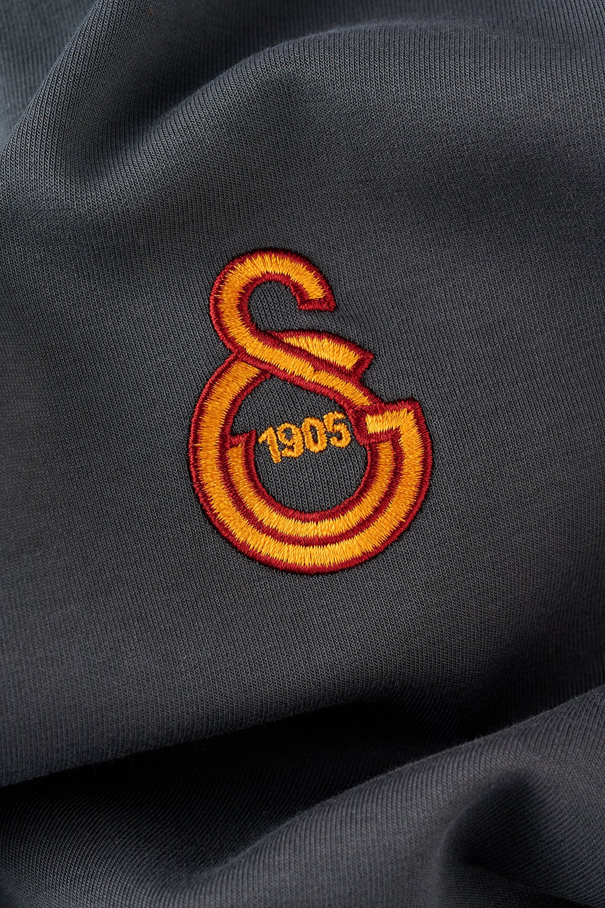 Galatasaray 1905 Fermuarlı Sweatshirt - Antrasit