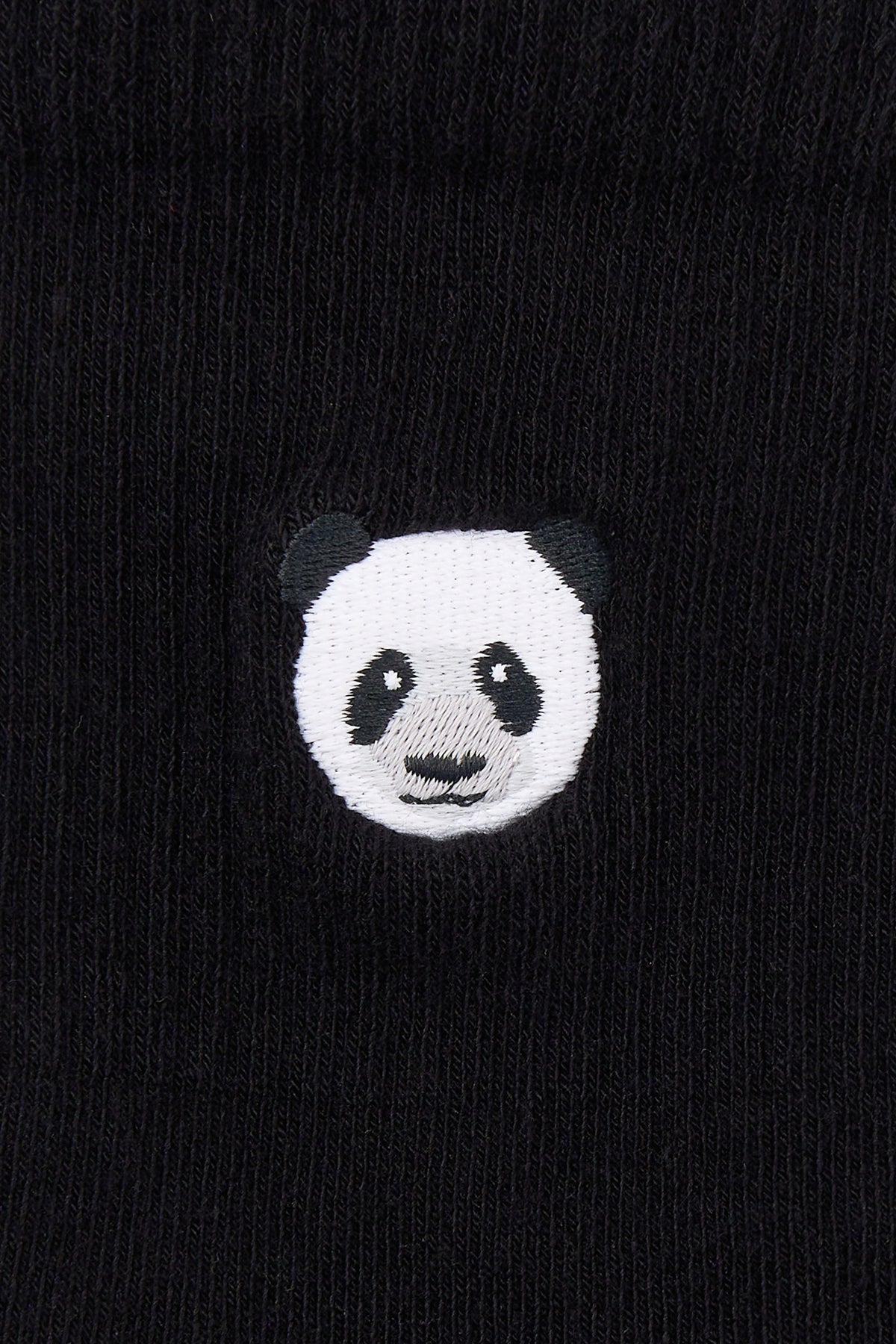 Panda İnce Havlu Çorap - Siyah
