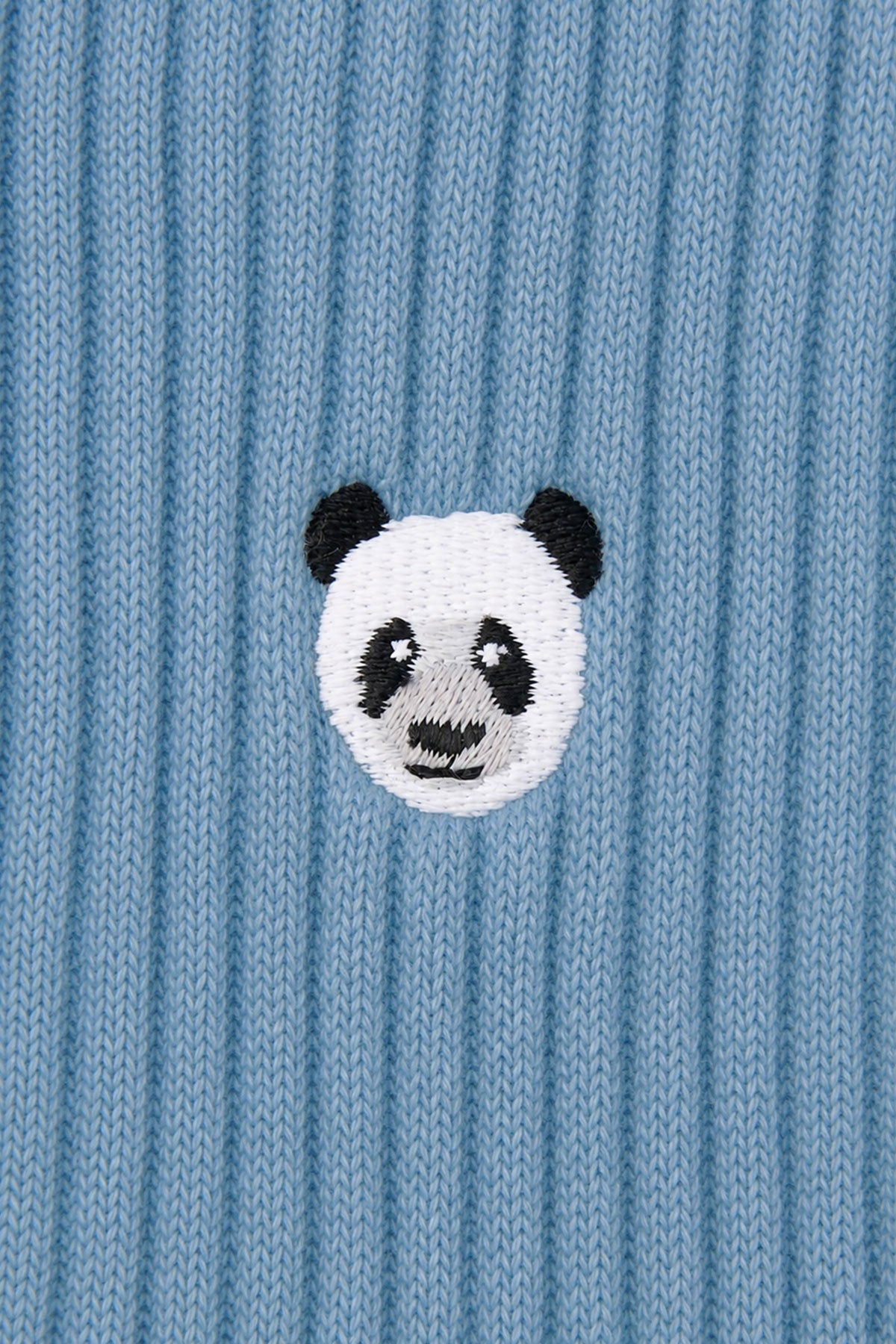 Panda Havlu Çorap - Mavi