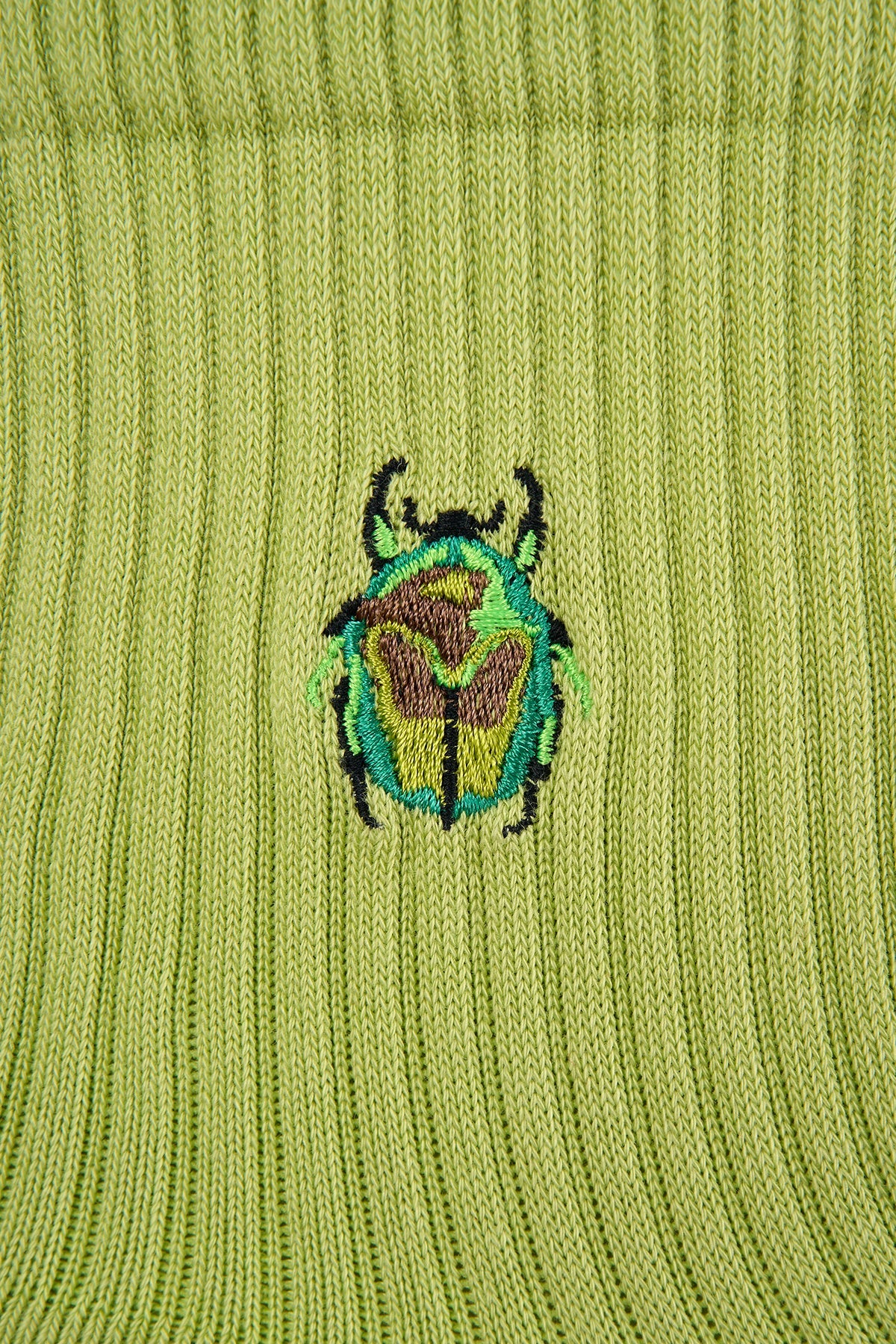 Beetle Havlu Çorap - Yeşil
