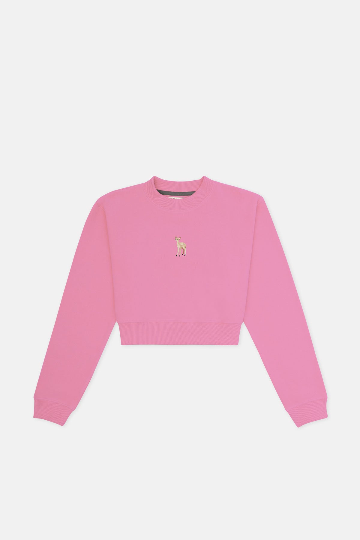 Ceylan SuperSoft Crop Sweatshirt - Pembe