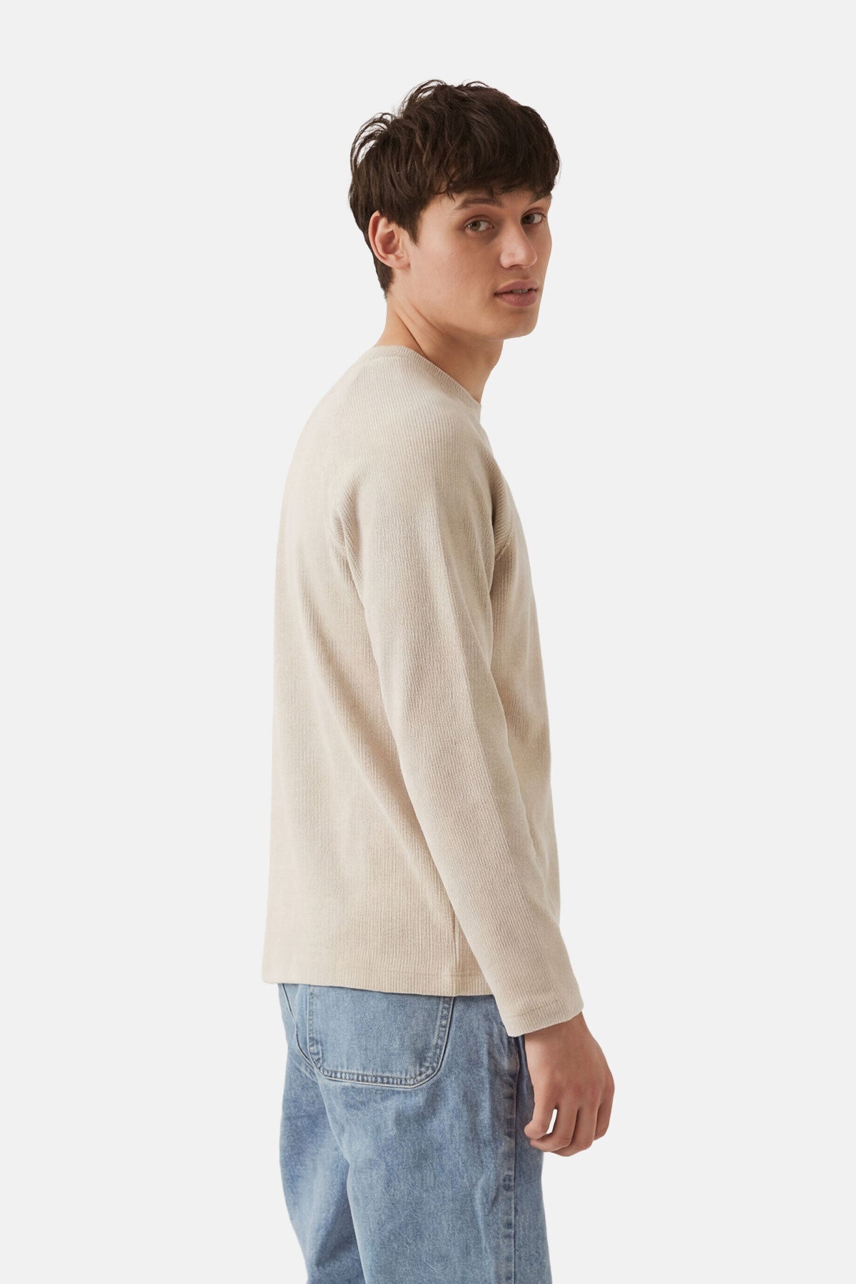 Kızıl Tilki Ribanalı Sweatshirt - Parşomen Bej