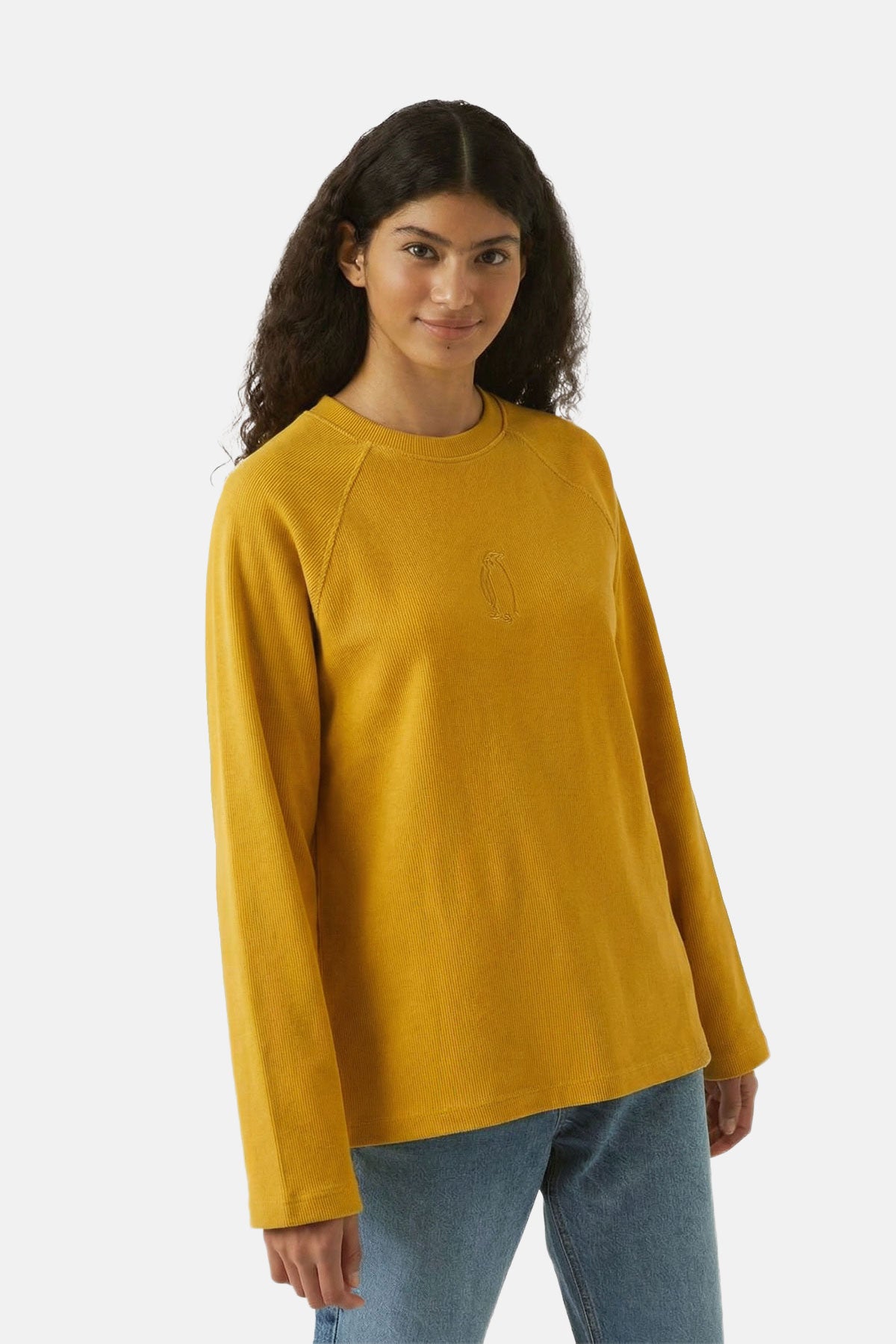 İmparator Penguen Ribanalı Sweatshirt - Sarı