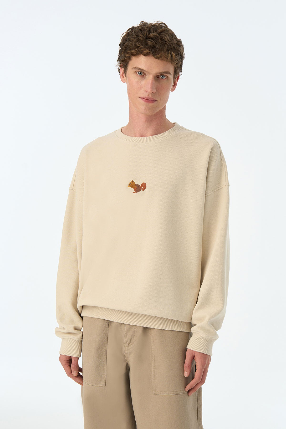 Sincap Oversize SuperSoft Sweatshirt - Parşömen Bej