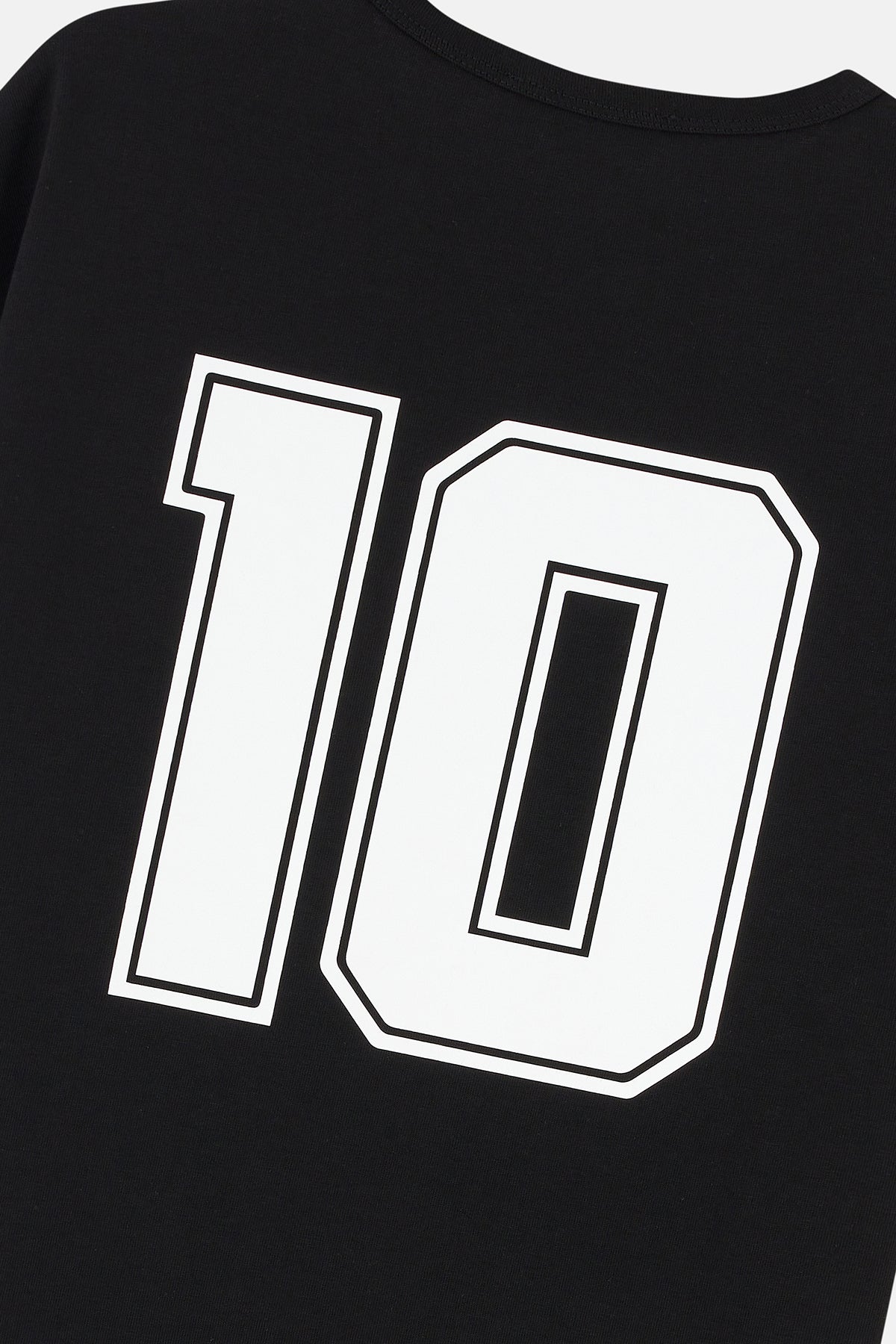 Number 10 Oversize T-Shirt - Siyah