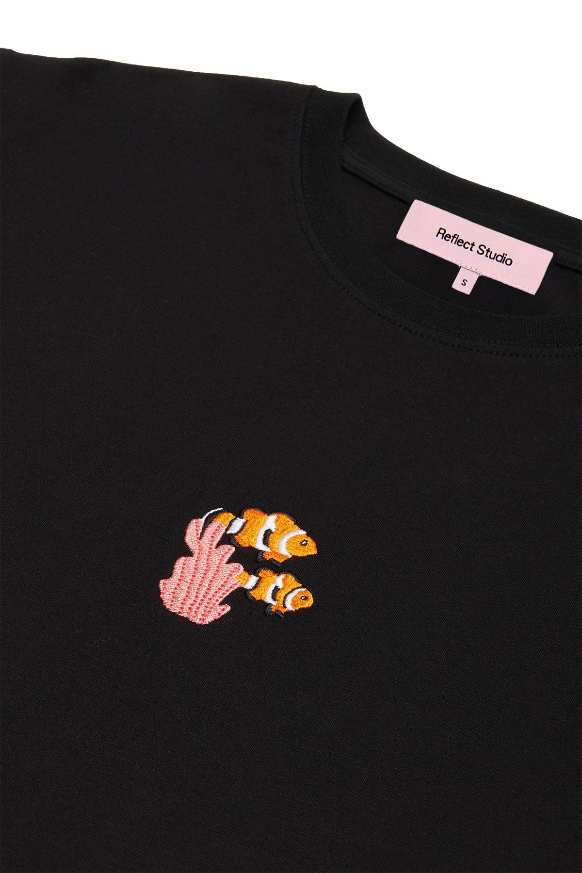 Palyaço Balığı Lightweight Crop T-Shirt - Siyah