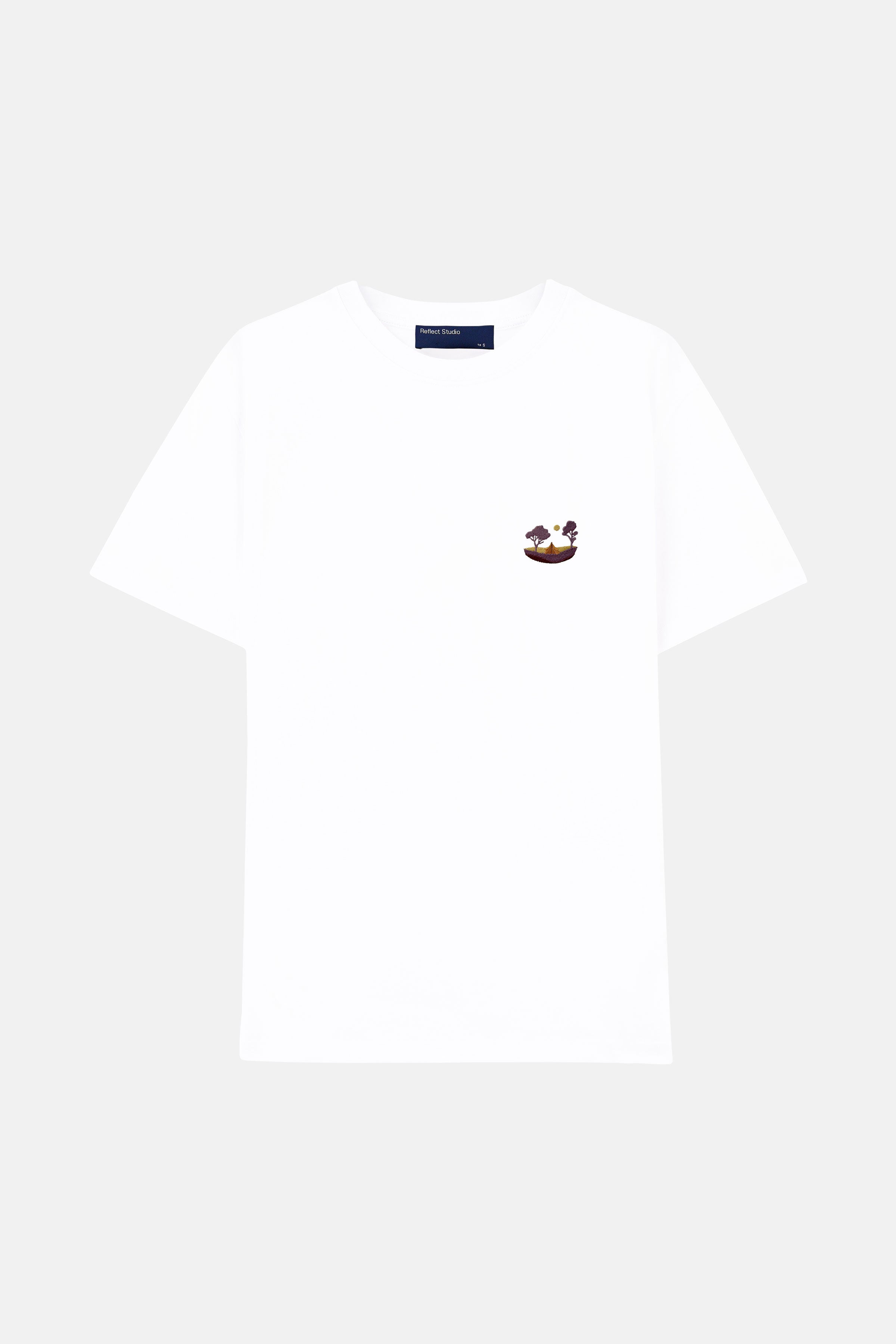 Meşe Ağaçları Premium T-shirt - Beyaz