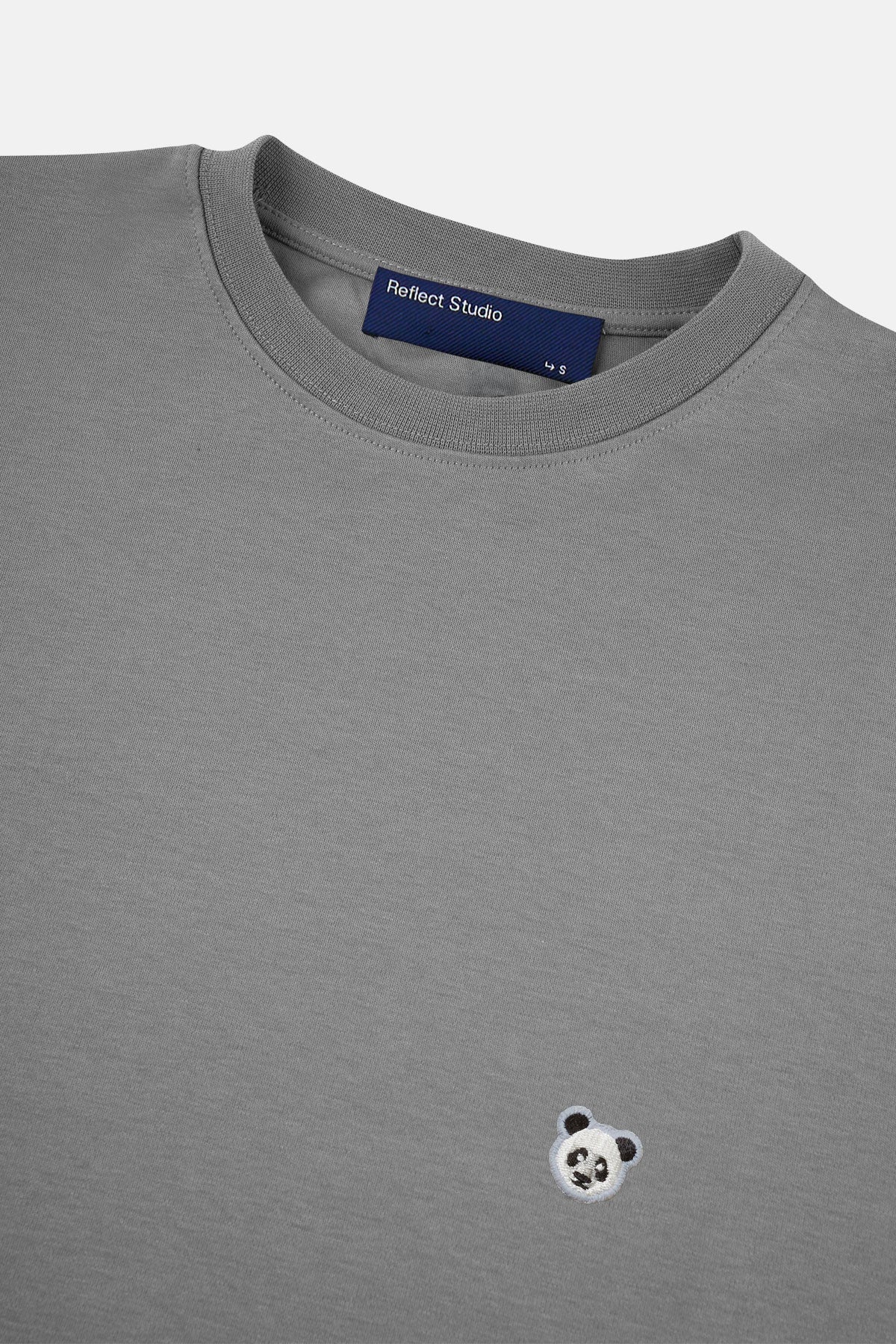 Panda Premium T-Shirt - Gri