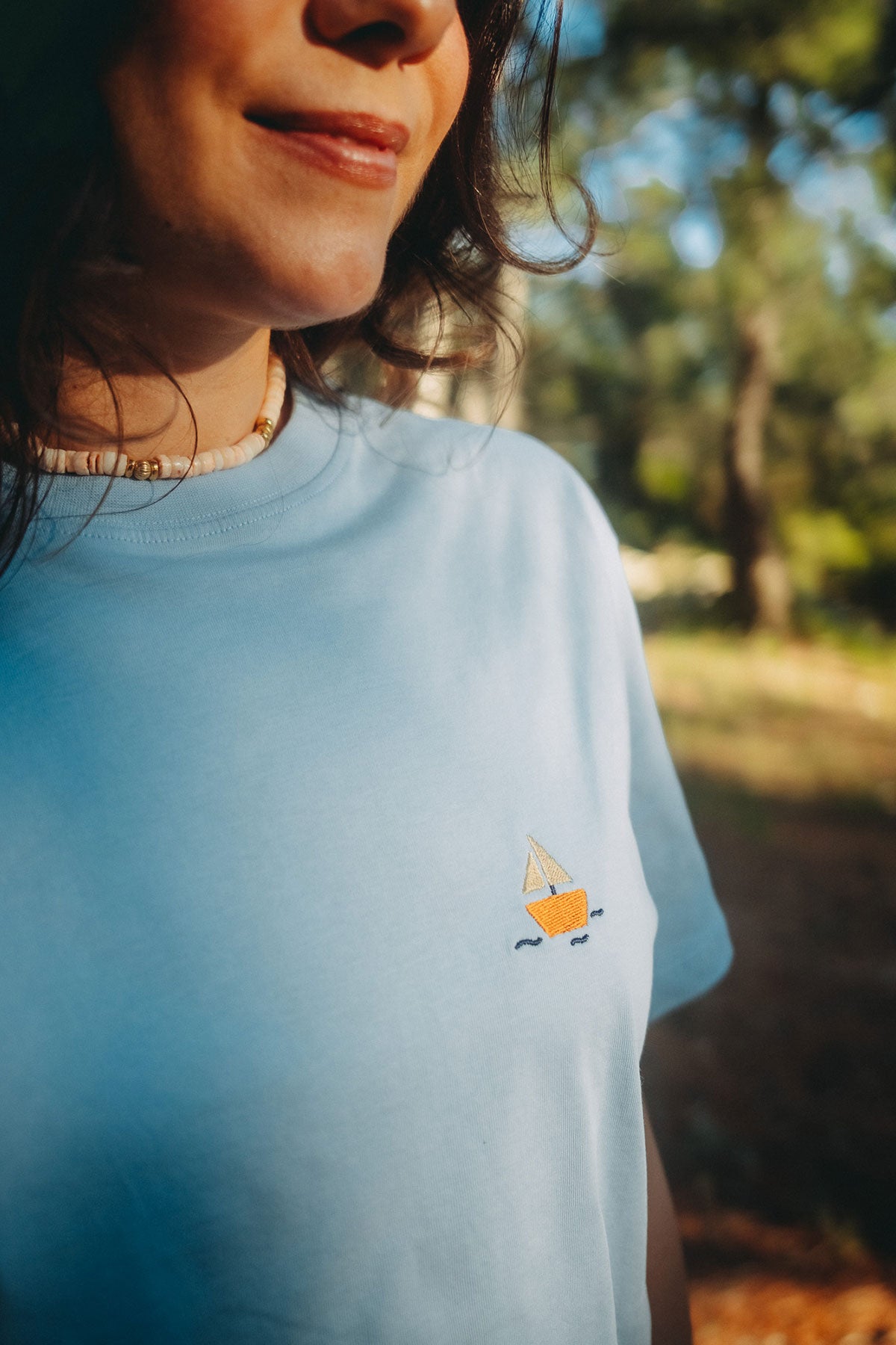 Yelkenli Lightweight T-shirt - Açık Mavi