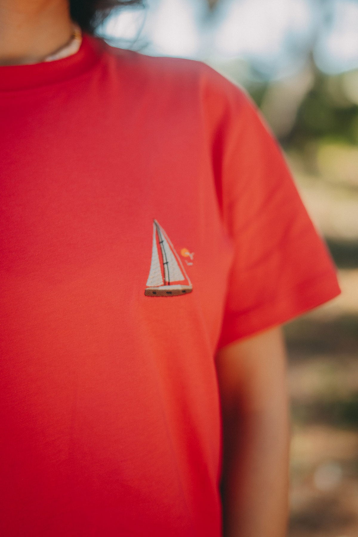 Yelkenli Lightweight T-shirt - Şeftali