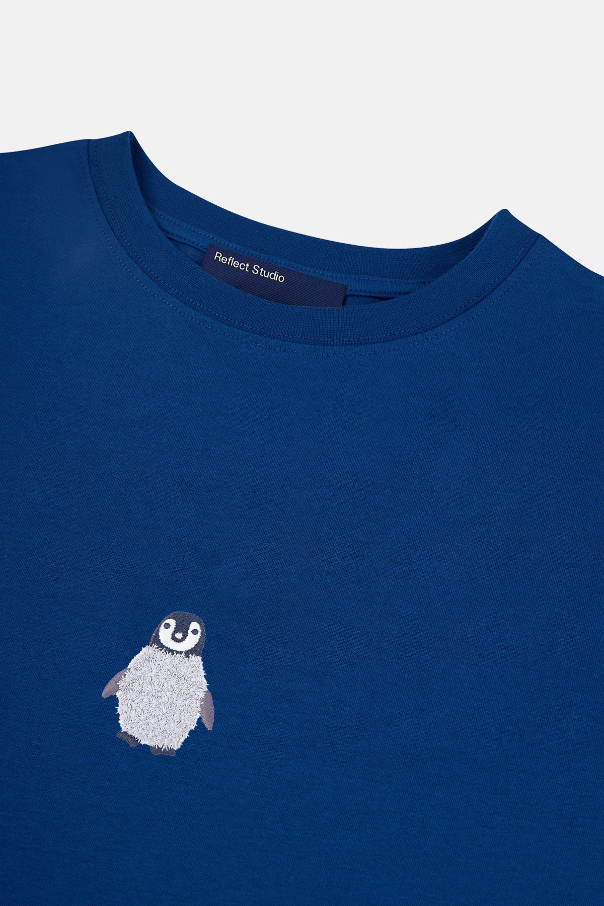 Yavru İmparator Penguen Lightweight Crop T-shirt - Lacivert