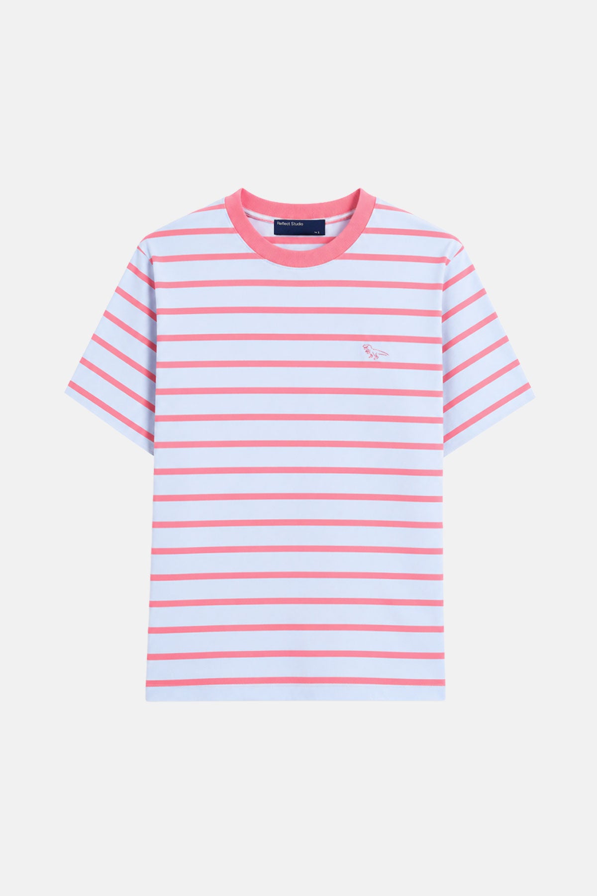 T-Rex Heavyweight Çizgili T-shirt - Lila-Pembe
