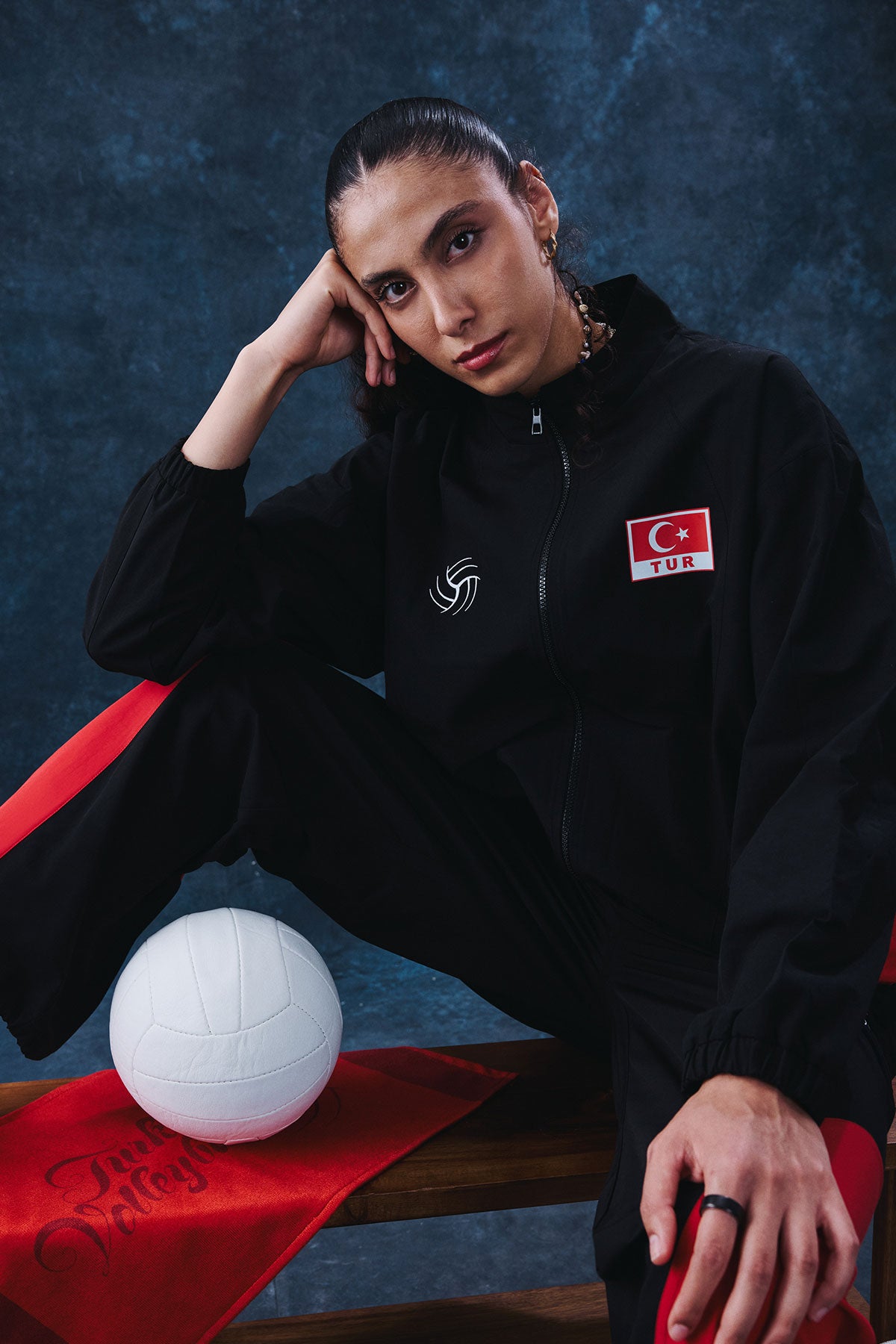 Türkiye Milli Voleybol Takımı Rüzgarlık - Siyah