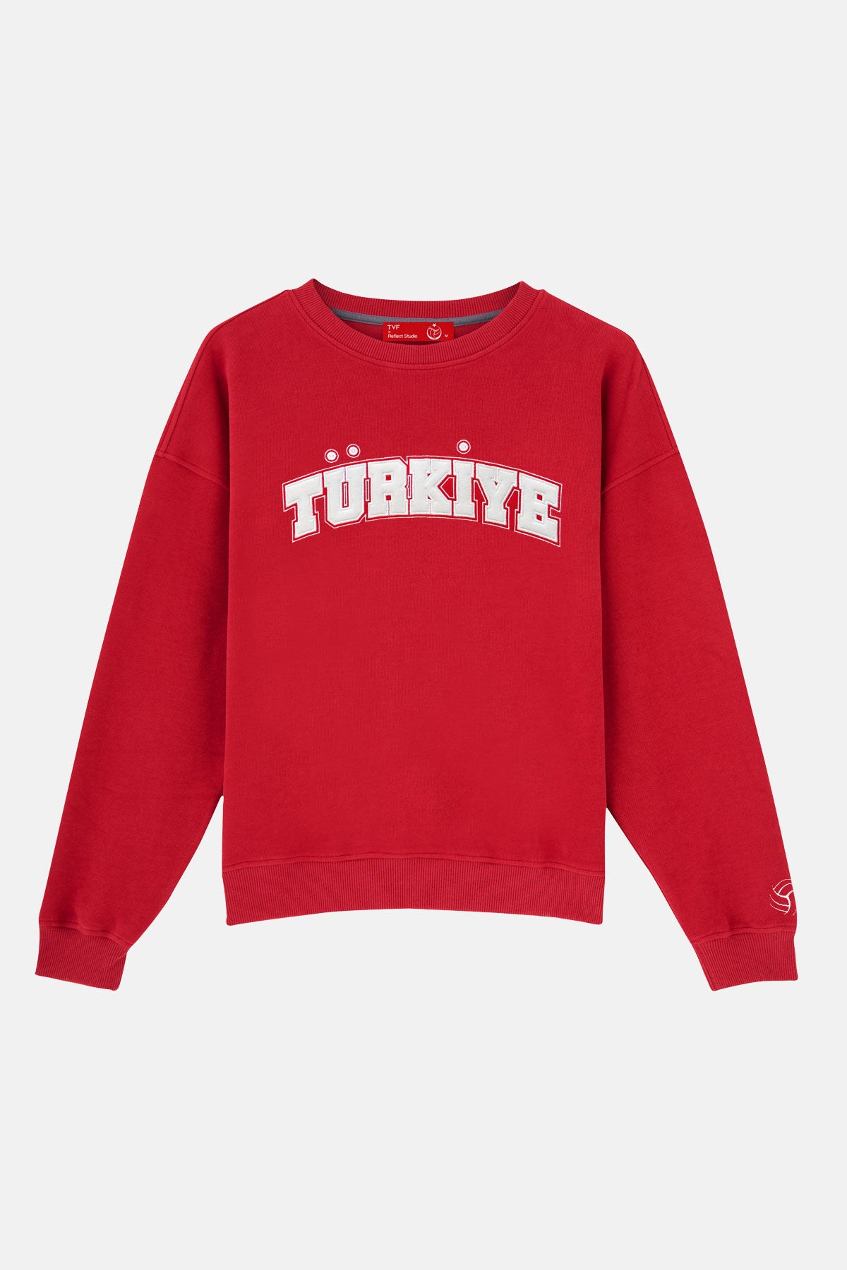 Türkiye Voleybol Soft Fleece Sweatshirt - Kırmızı
