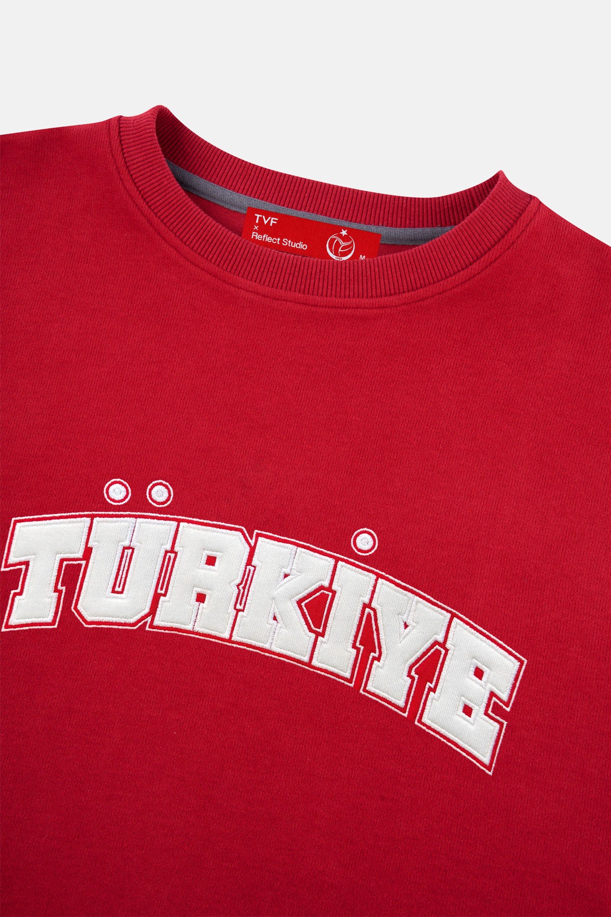Türkiye Voleybol Soft Fleece Sweatshirt - Kırmızı