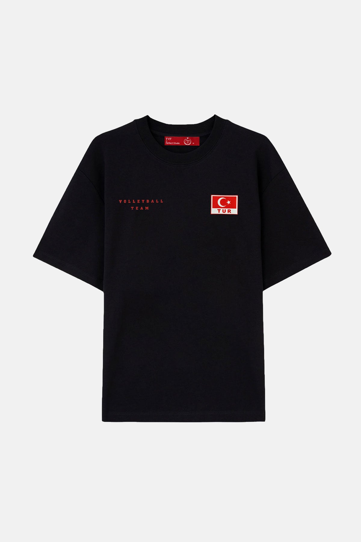 Türkiye Milli Voleybol Takımı Oversize Premium T-shirt - Siyah