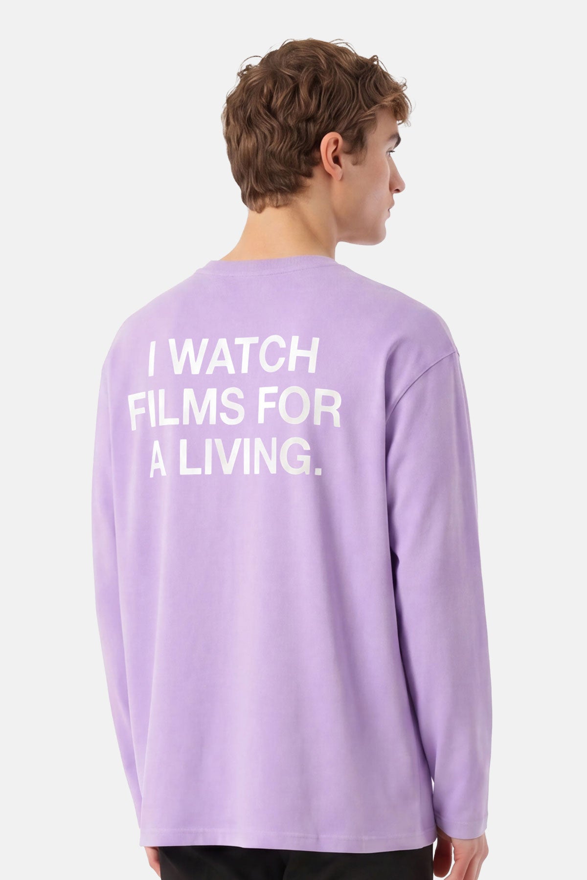 I Watch Films For A Living Uzun Kollu Premium T-shirt - Mor