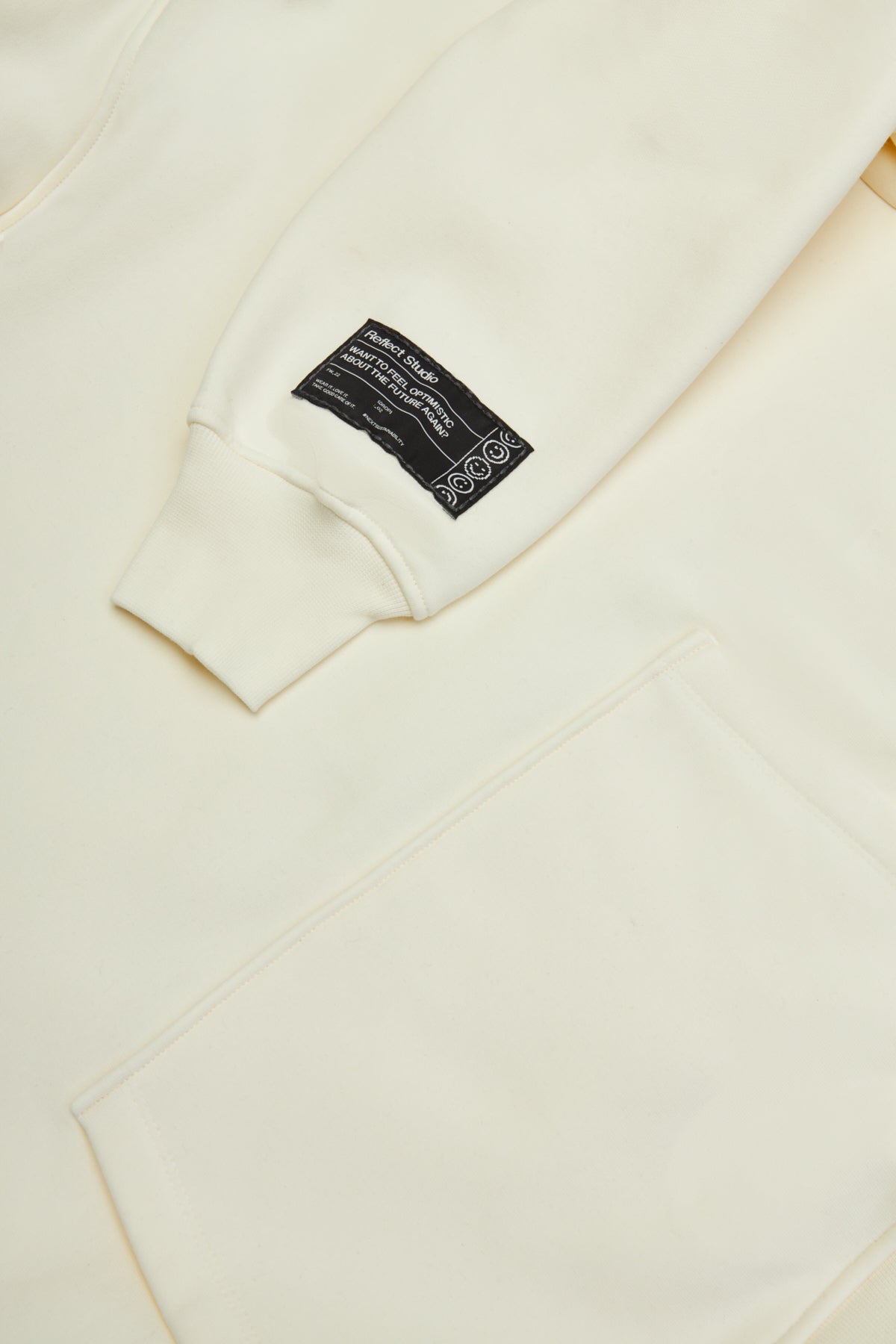 Liquid Modernity Baggy Hoodie - Ecru